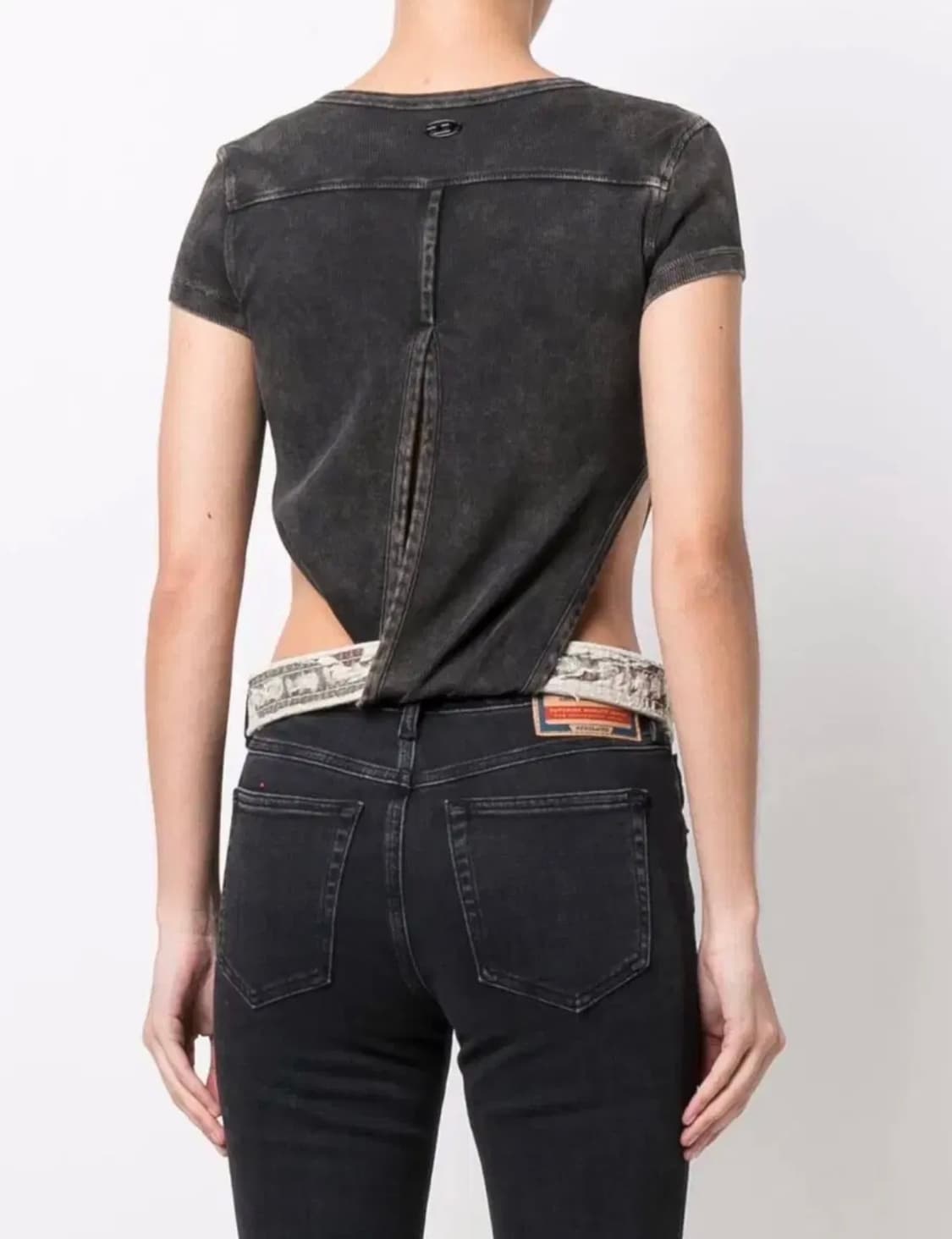 DIESEL 디젤 블랙 워싱 반팔티 + 벨트 상품이미지3