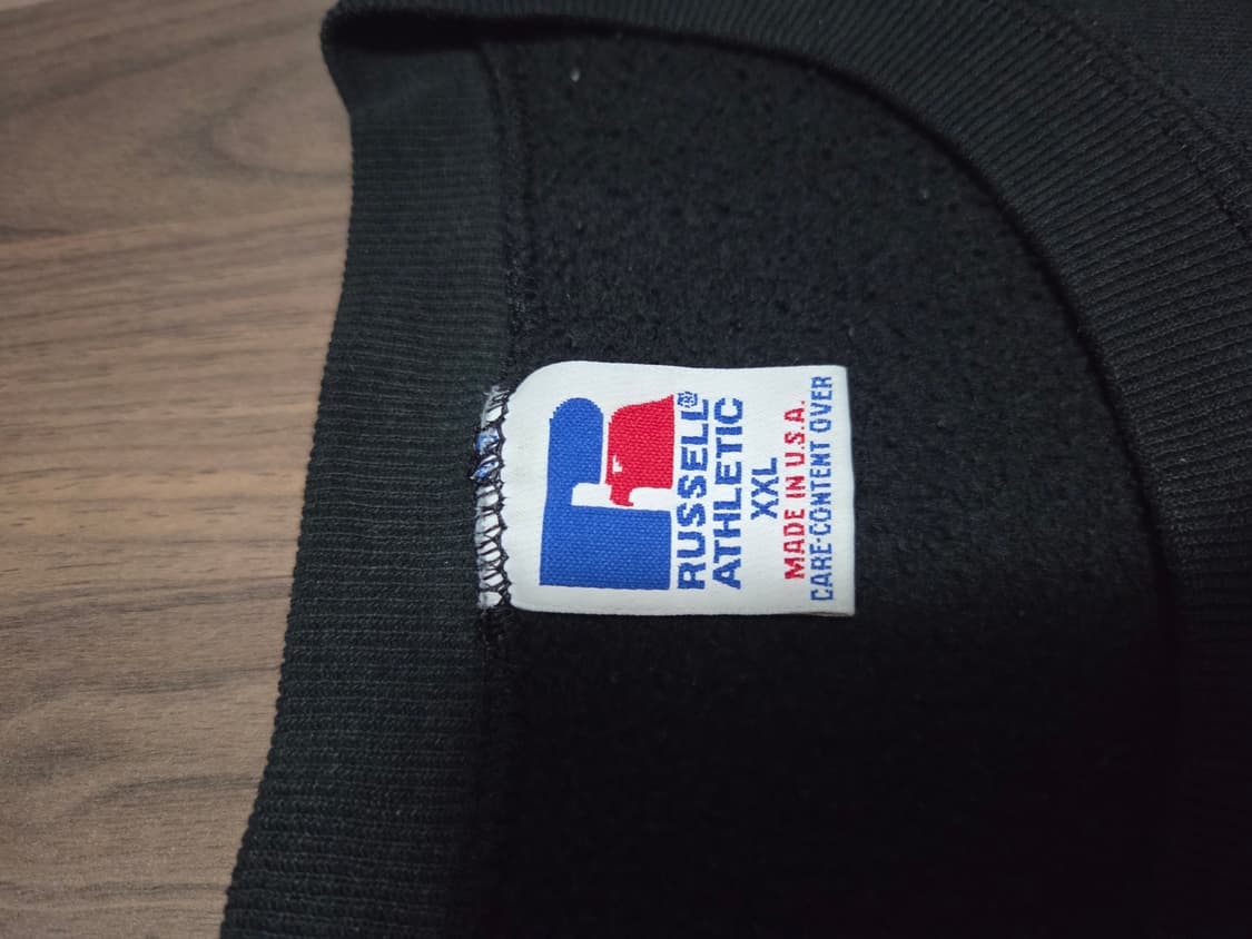 90s 러셀 빈티지 맨투맨 [2xl] black made in usa 상품이미지3