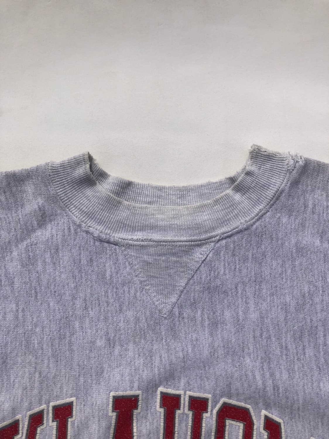 미국 빈티지 구제 멜란지 그레이 리버스위브 맨투맨 상품이미지10