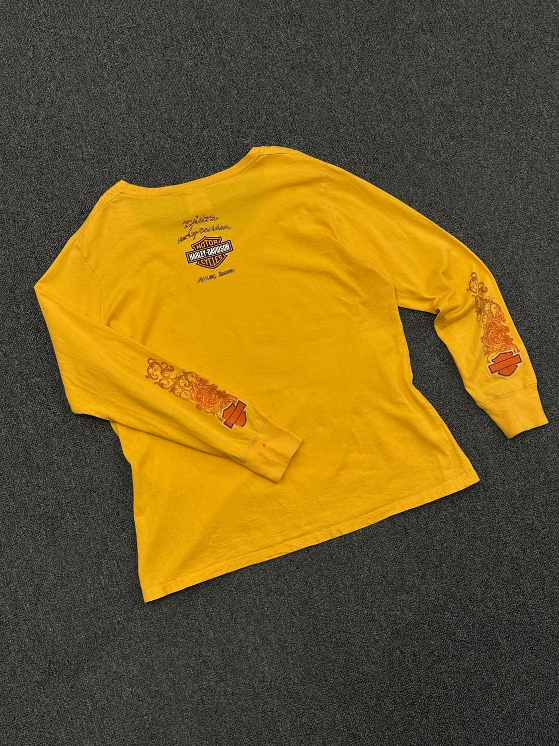 XL)할리데이비슨 빈티지 프린팅 여성 롱슬리브 상품이미지3