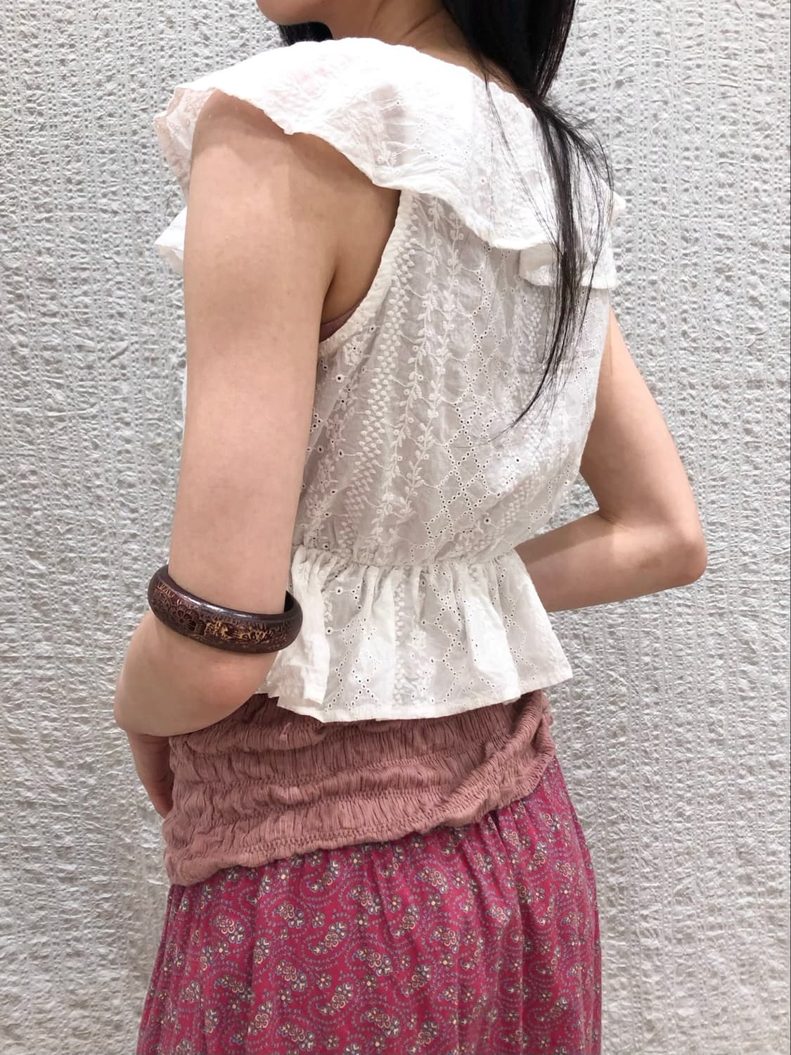 Butterfly white crop blouse 상품이미지7