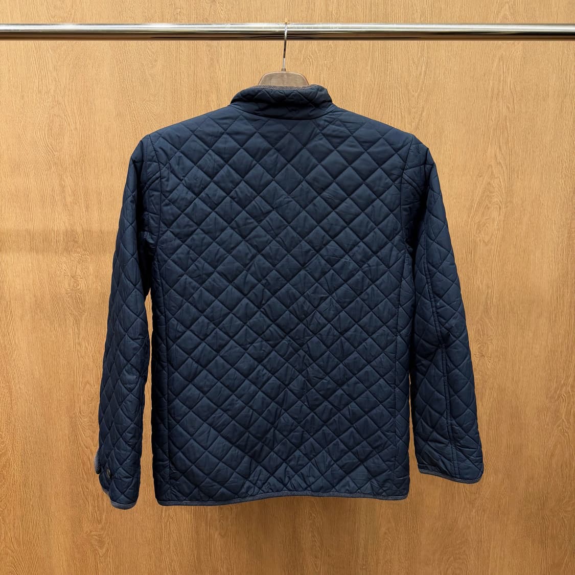 폴로 랄프로렌 집업 자켓 다이아 퀼팅 패턴 스탠드 카라 디테일 네이비 상품이미지3