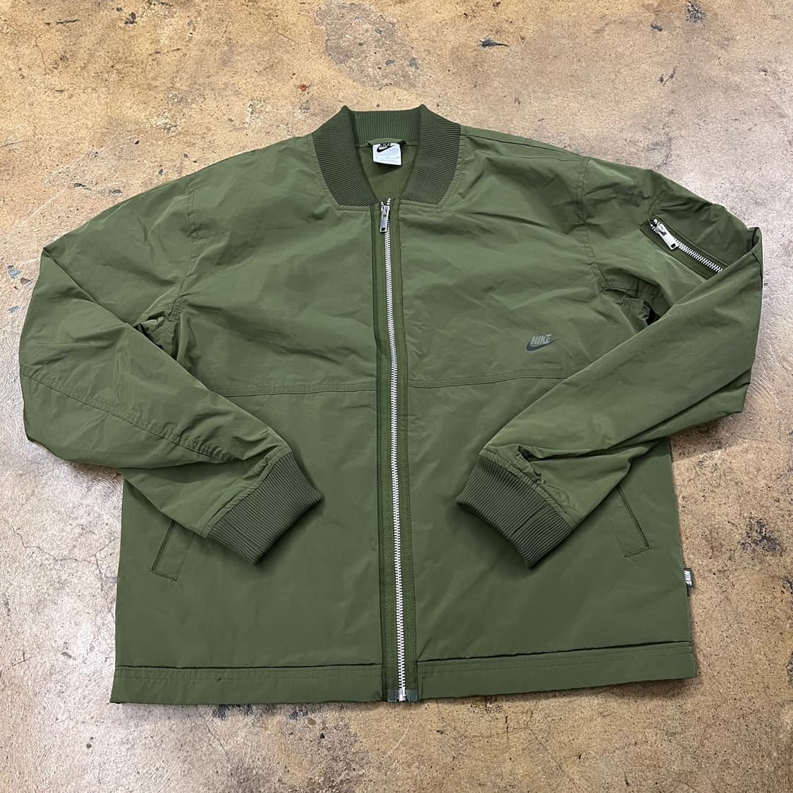 [정품/M] 나이키 봄버 자켓 카키색 b14 상품이미지2