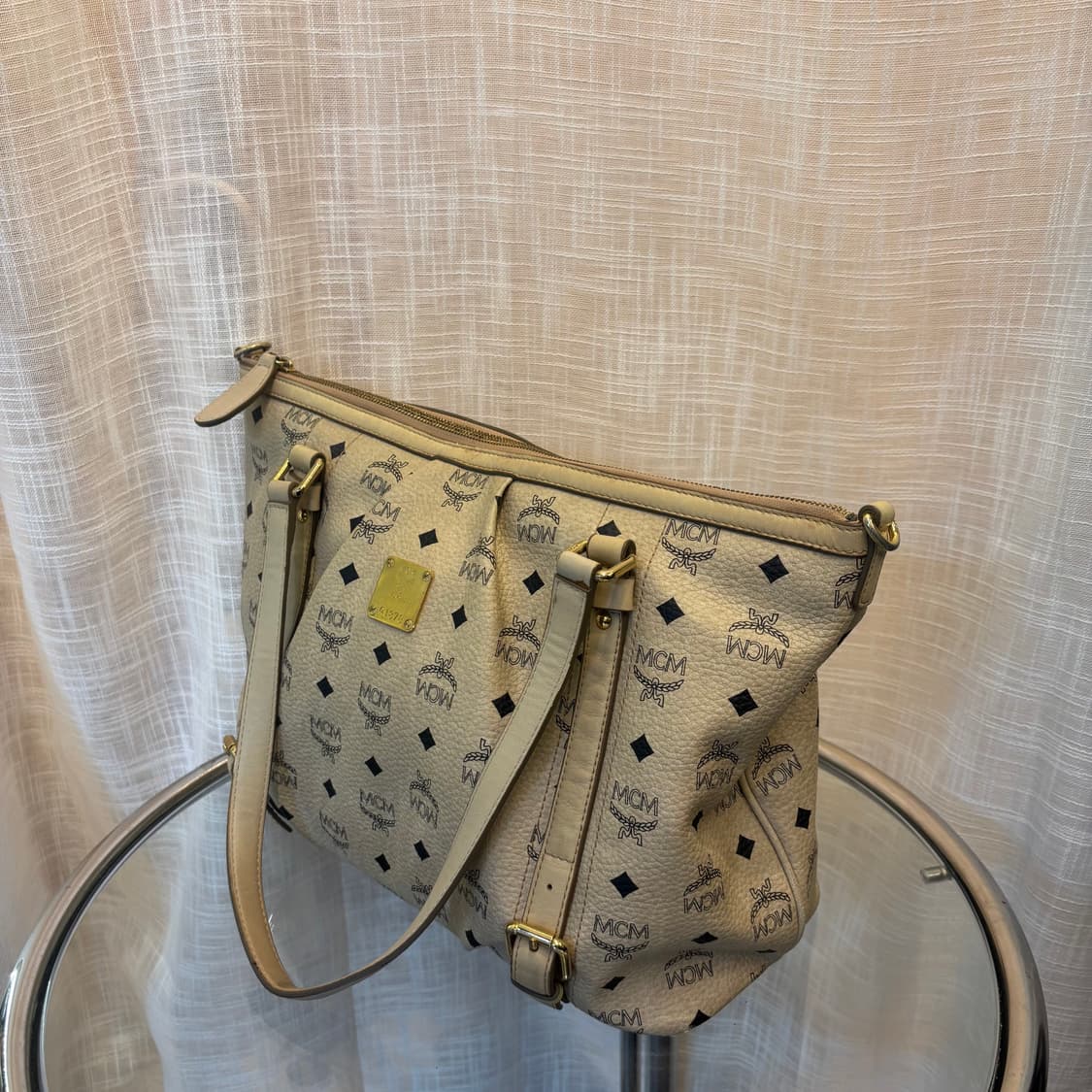 정품 MCM 비세토스 아이보리 숄더백      상품이미지3