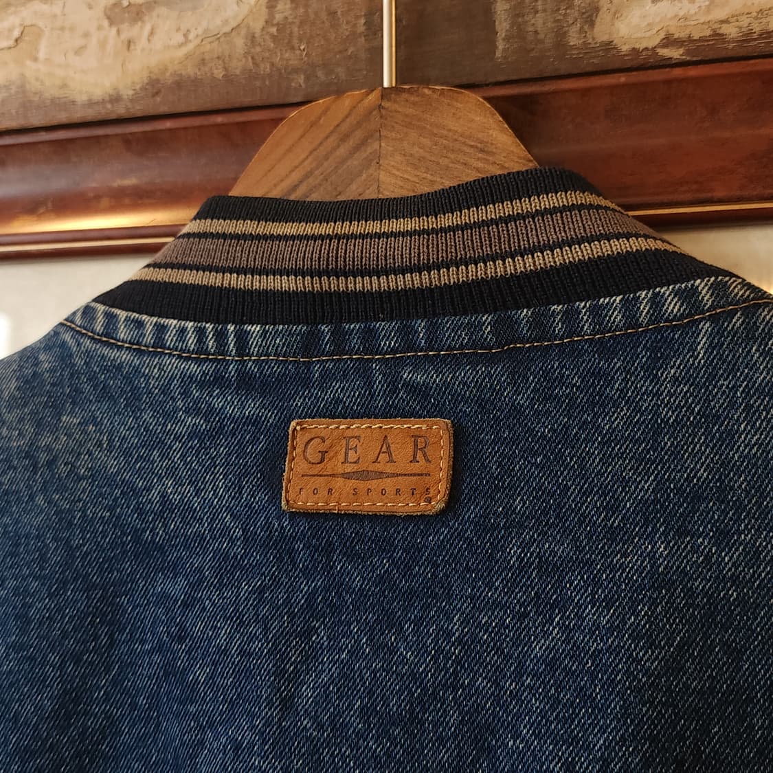 90s 빈티지 바시티 자켓 나사 NASA 빅사이즈 데님자켓 XL 상품이미지10