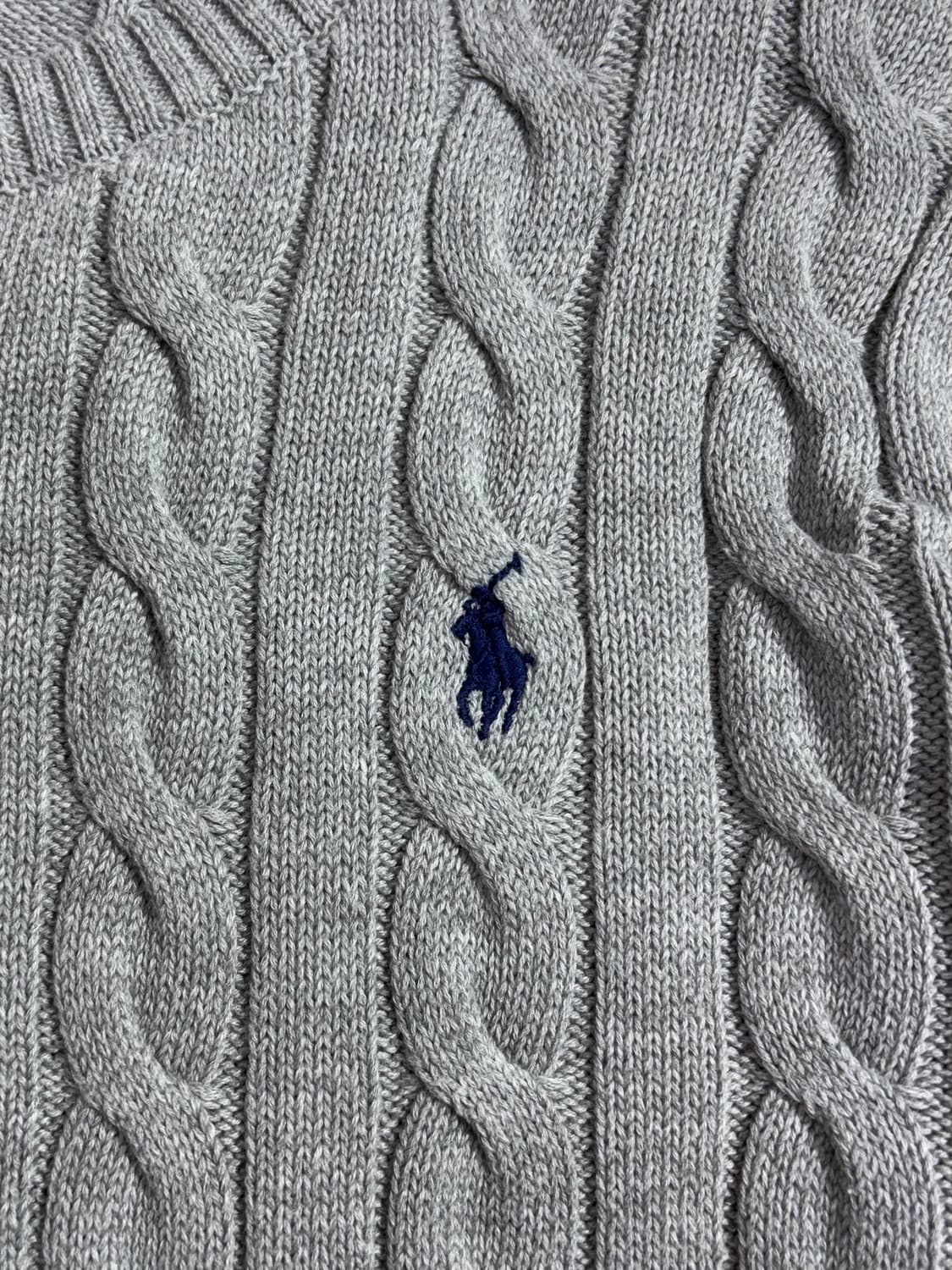 폴로 랄프로렌 그레이 포니 꽈배기 니트  상품이미지5