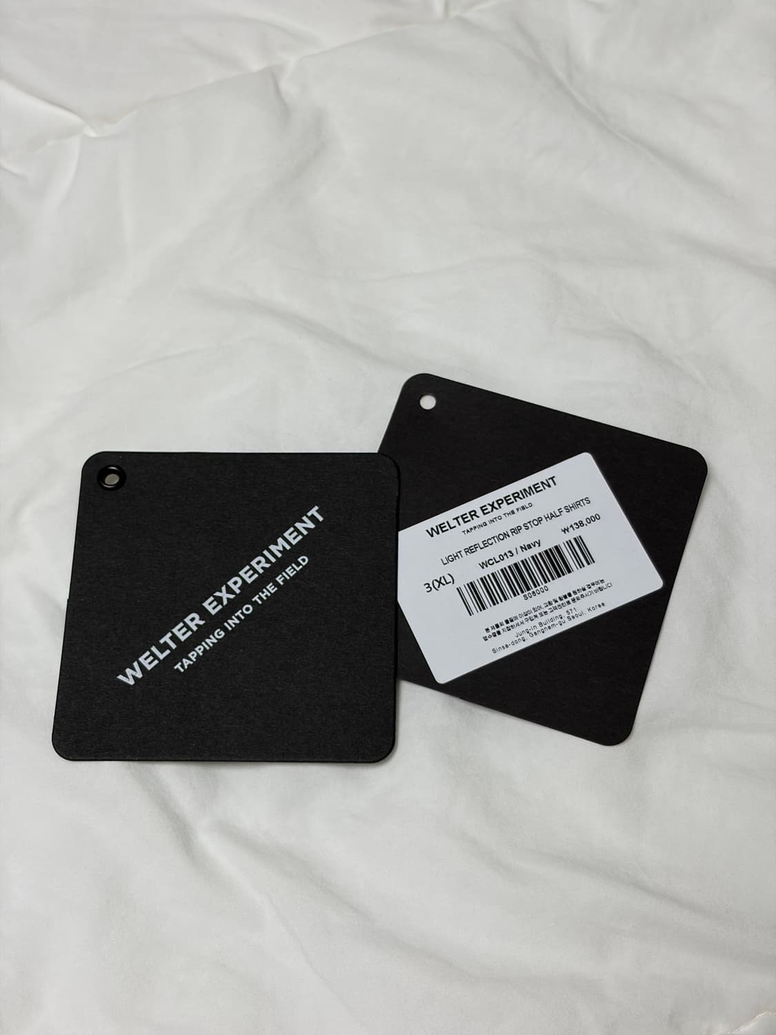 월터익스페리먼트 라이트 리플렉션 립스탑 하프셔츠 네이비 XL 상품이미지5