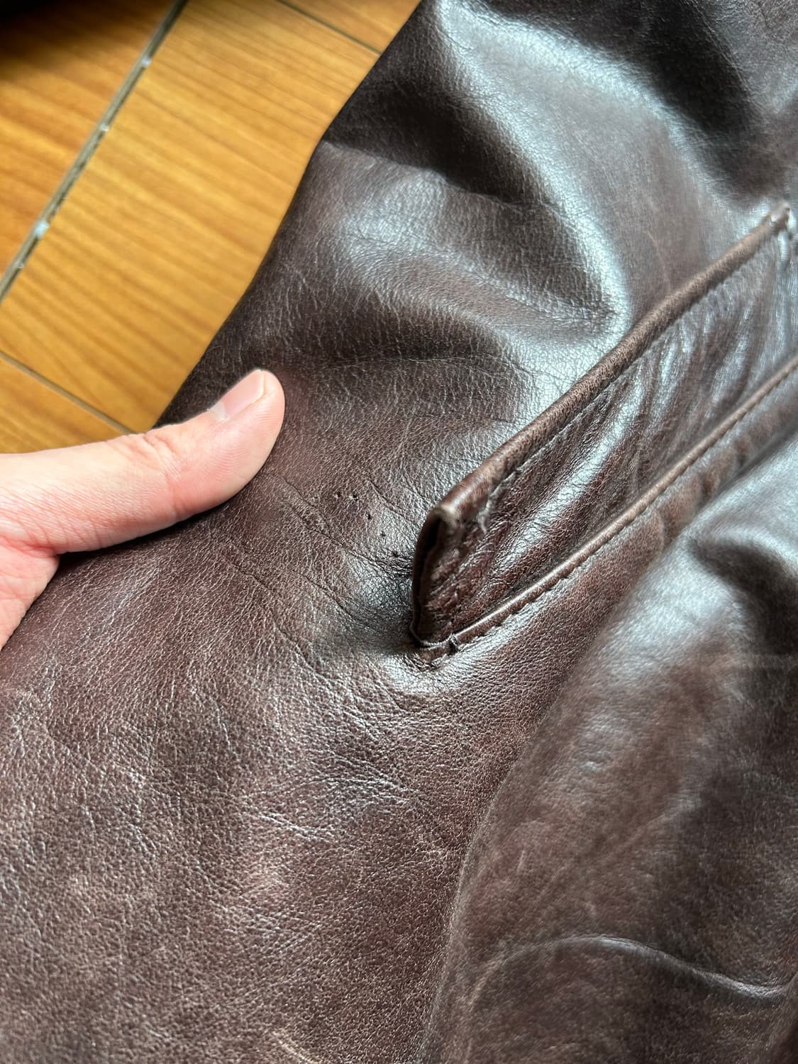 올드 갭 레더 카코트 xxl 상품이미지9