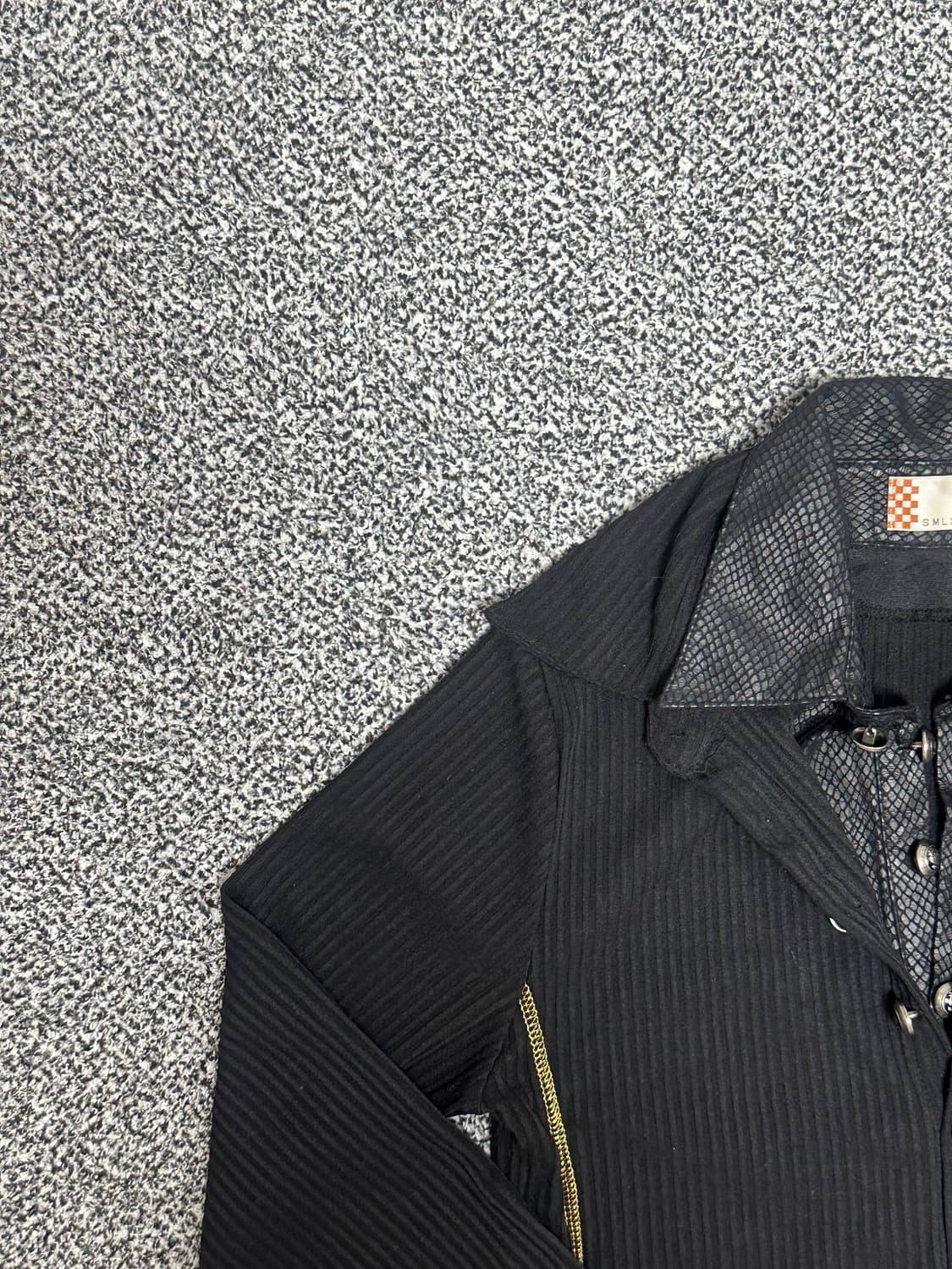 빅 버튼 레이어드형 세미 슬림 롱 슬리브 상품이미지3