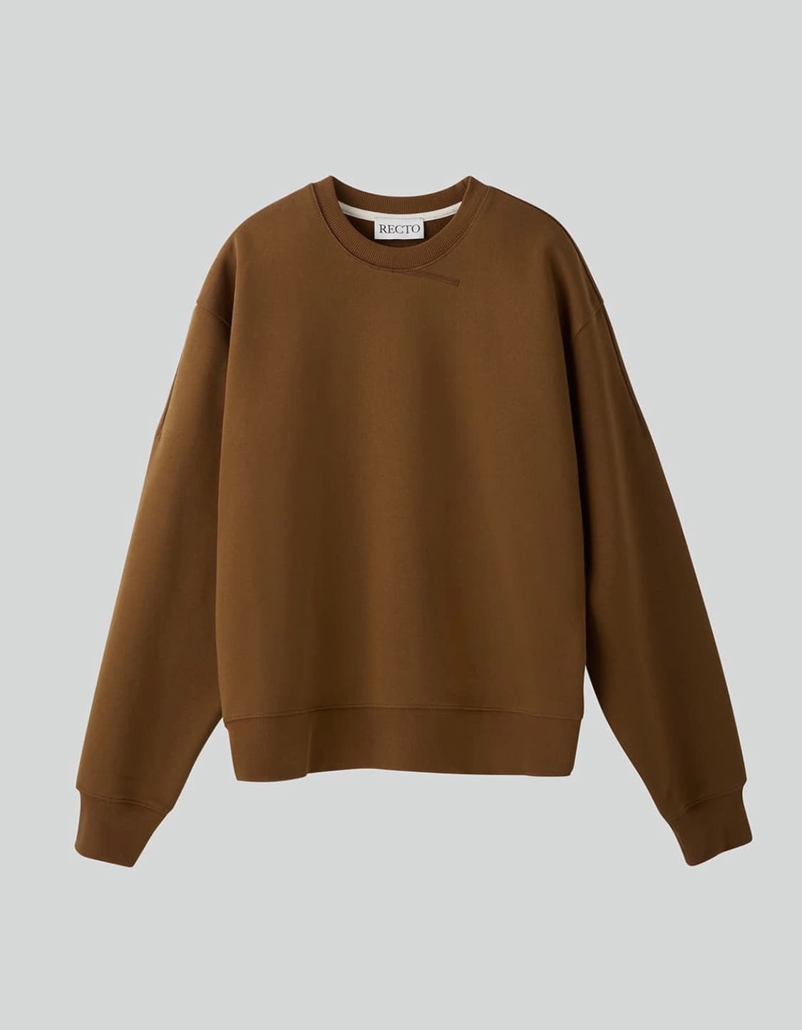 [새상품]렉토 24F/W 리크리에이션 스웨트셔츠 맨투맨 브라운 상품이미지1
