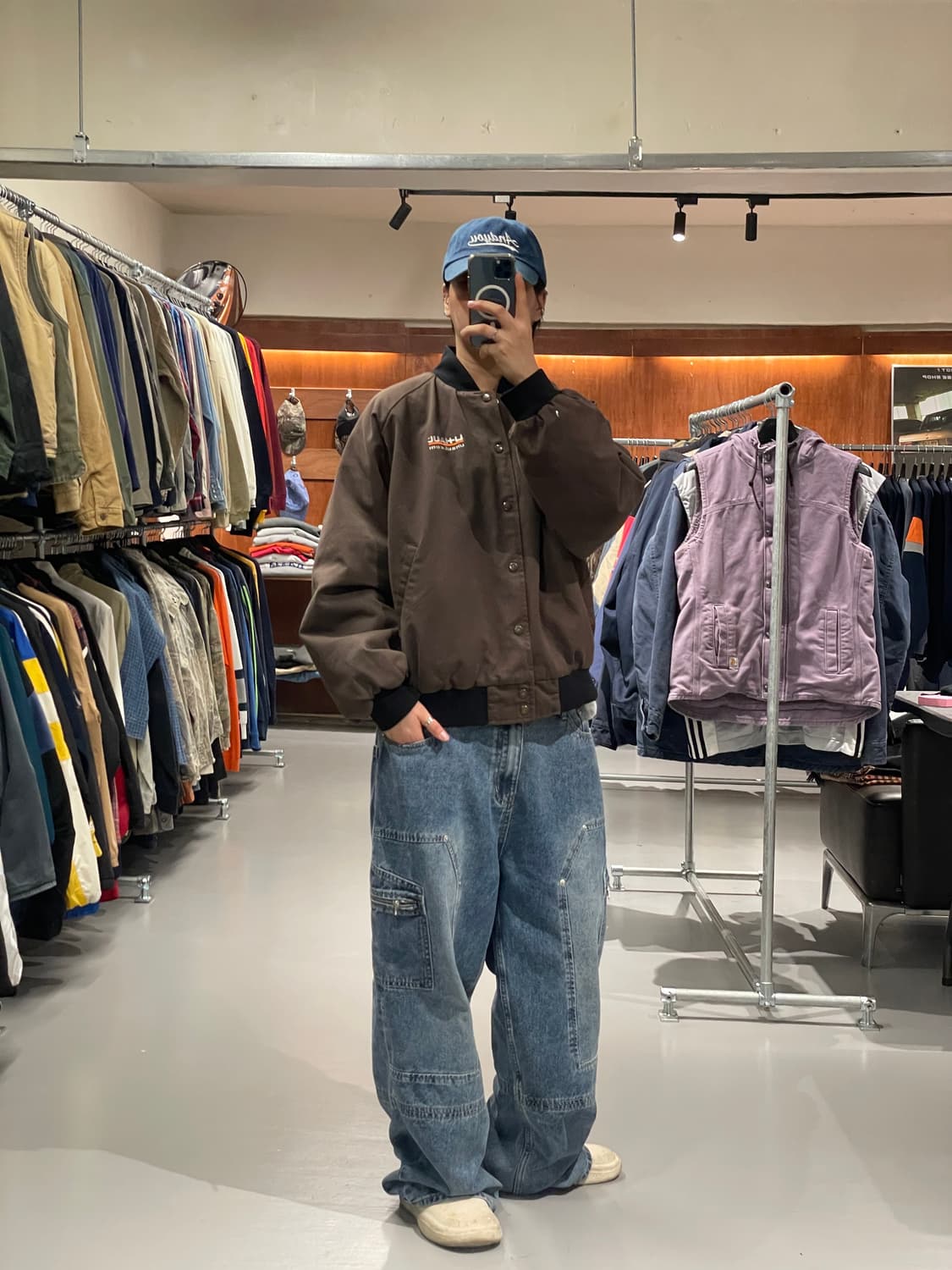 빈티지 워크 봄버 자켓 상품이미지1