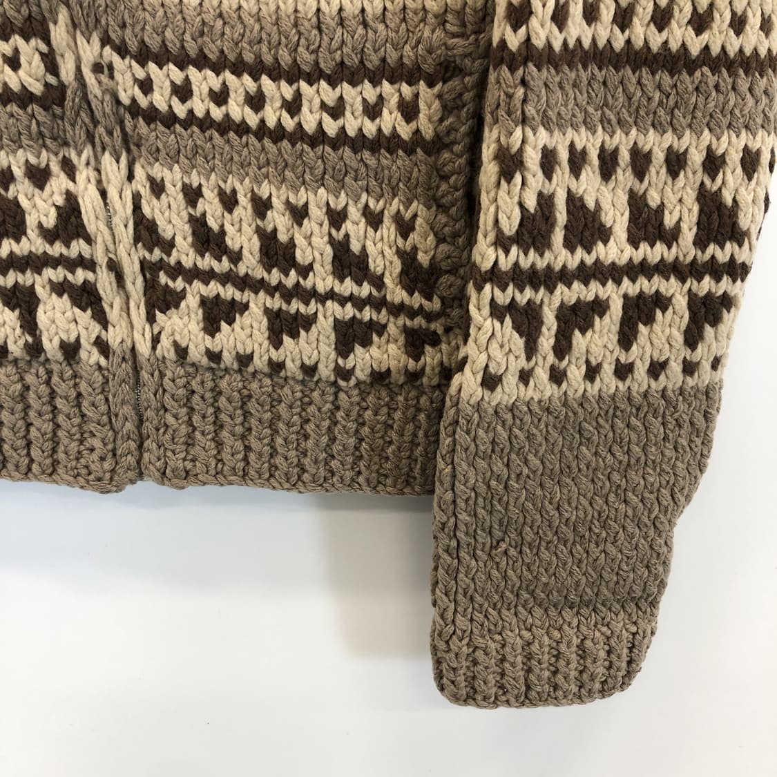 폴로 성조기 코위찬 니트집업 헤비울 M 상품이미지3