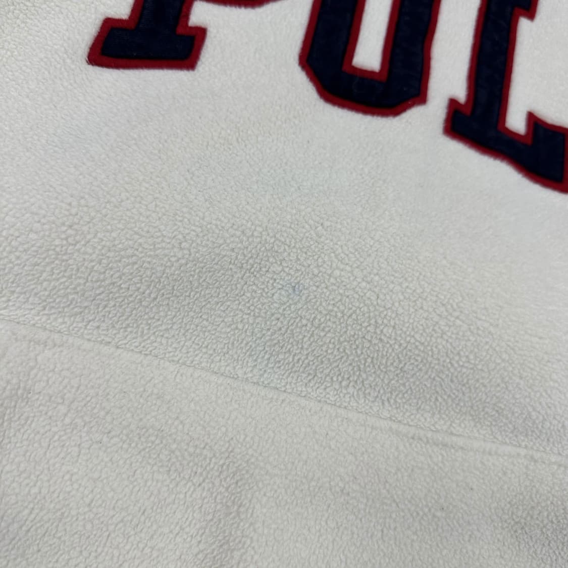 (오염존재) 폴로 랄프로렌 스펠아웃 플리스 후드티 아이보리 L 상품이미지6