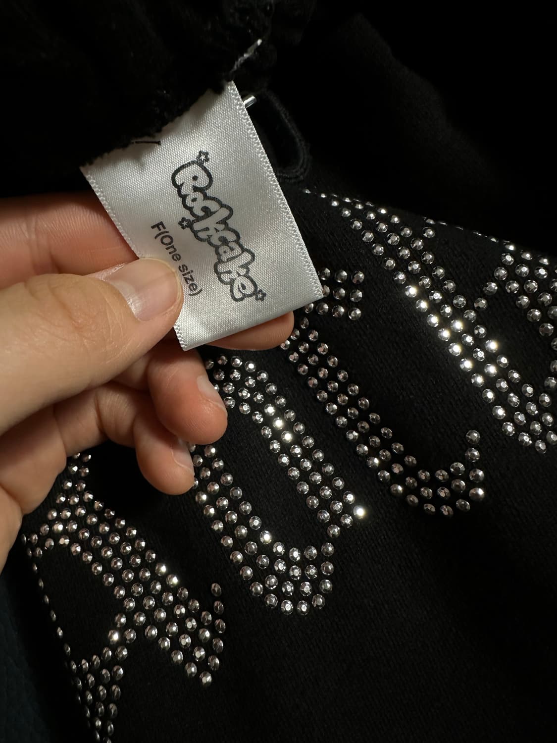 Vintage crystal jogger pants - black  상품이미지2