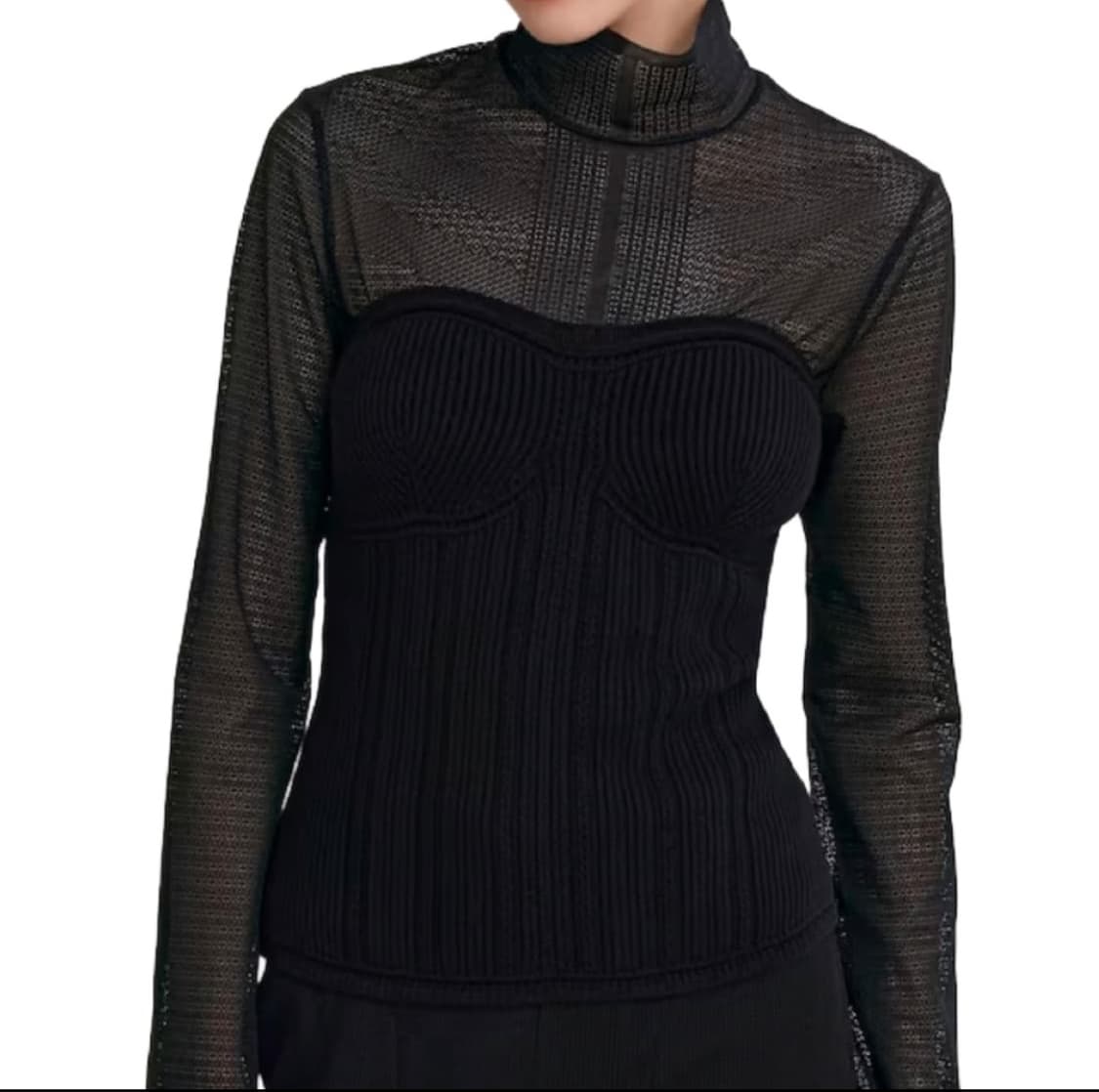 유니클로 마메 튜브 탑 니트 블랙 새상품 상품이미지6