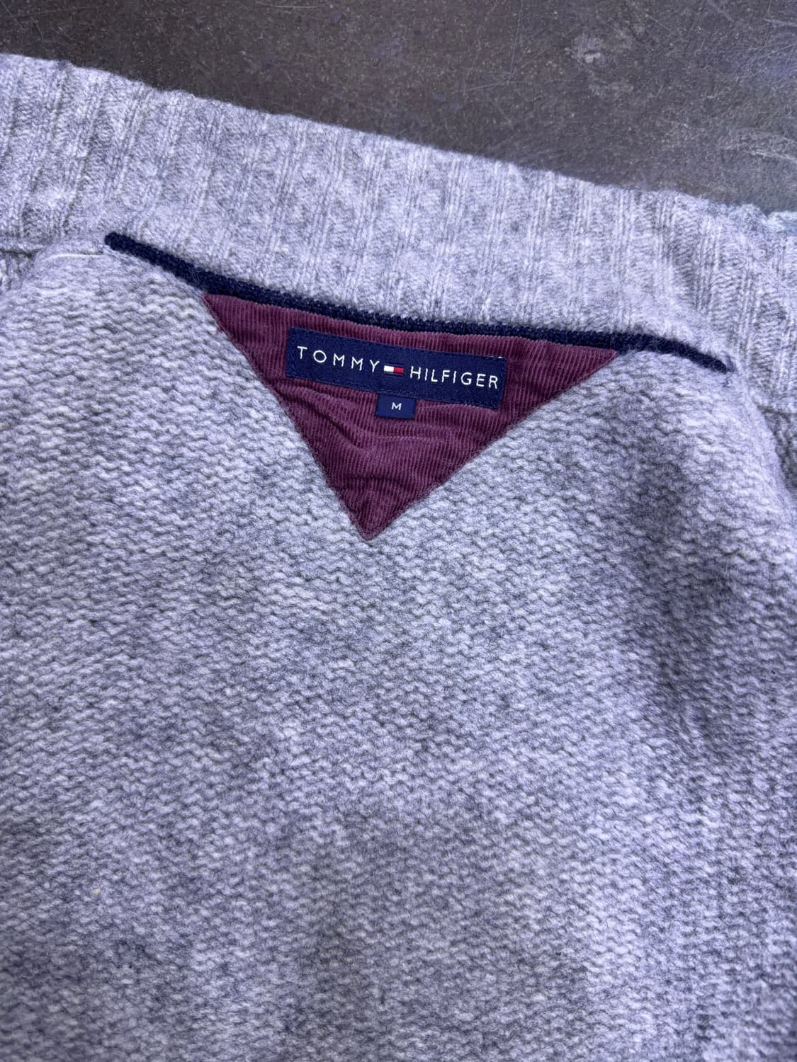 타미힐피거 코튼 케이블 니트 스웨터 투웨이 집업 라이트 그레이 M 상품이미지6