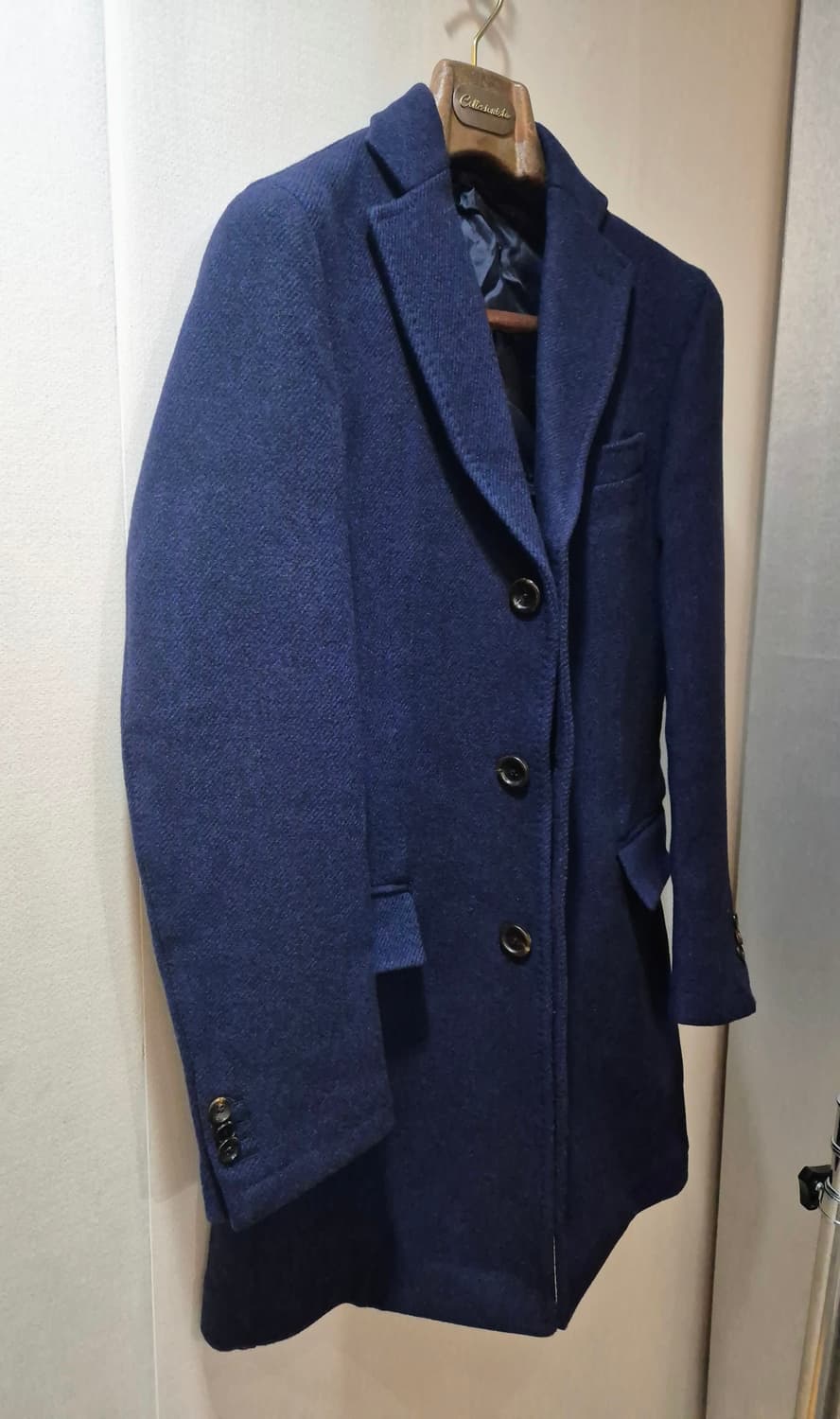 이태리 나폴리 트윌트위드 헤비울 코트 상품이미지2