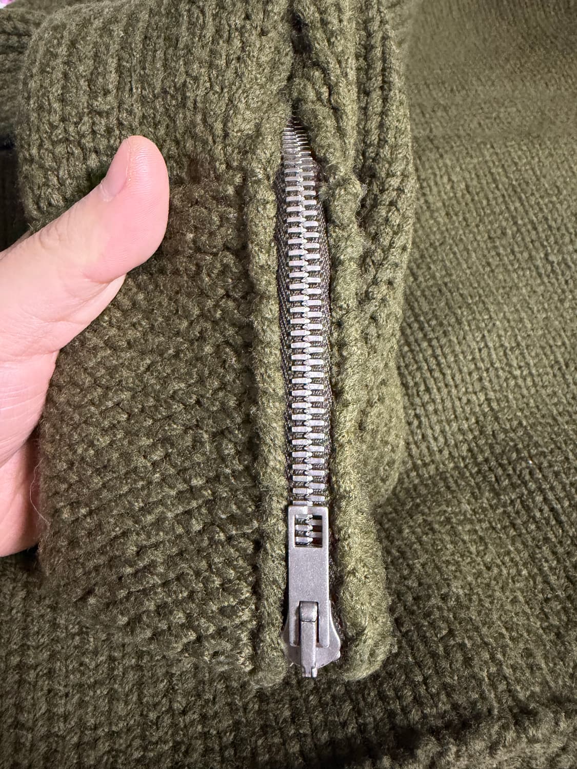 마르지엘라 울 블렌드 지퍼 니트 상품이미지4