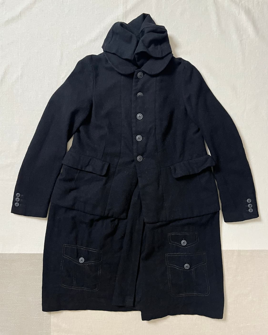 꼼데가르송 레이어드 도킹 코트 comme des garcons black 상품이미지1
