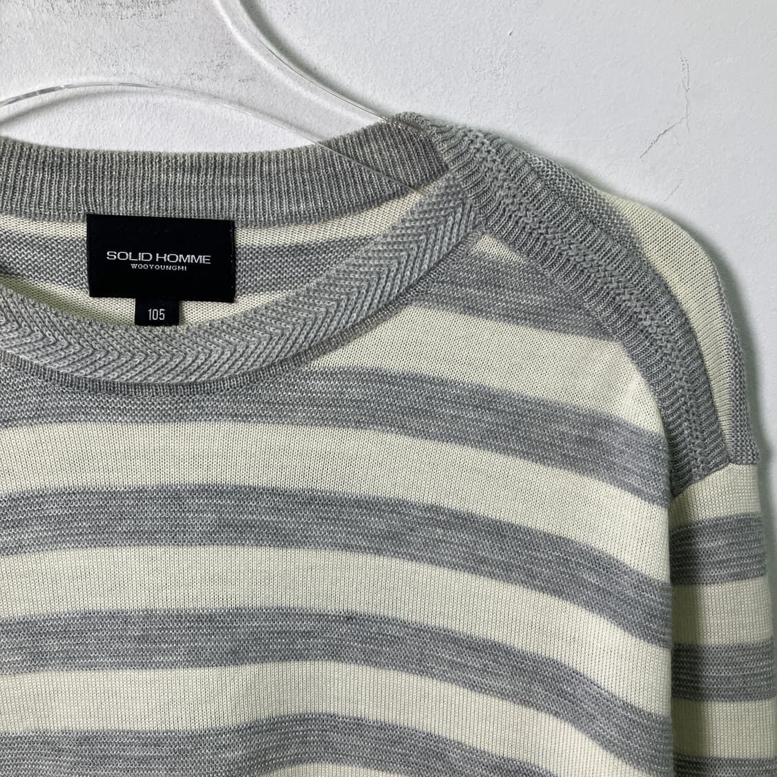 솔리드옴므 스트라이프 니트 105 상품이미지4