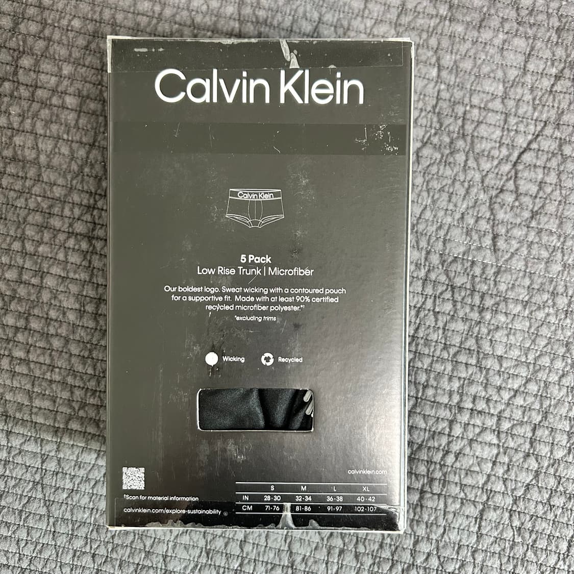 [새상품] CK 마이크로파이버 드로즈 블랙 L 5장 상품이미지3