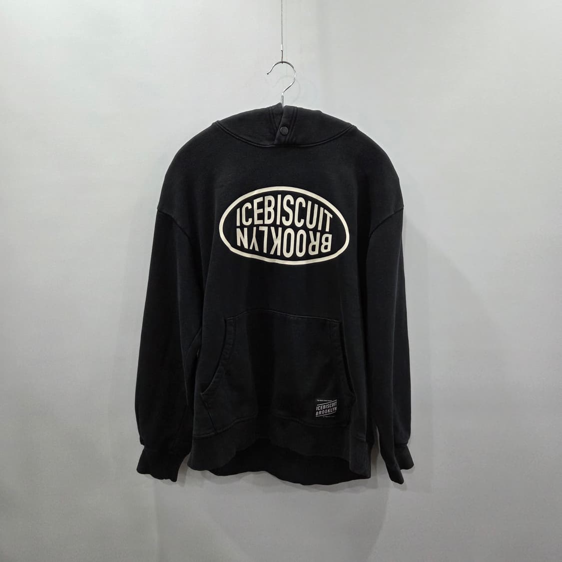 아이스비스킷 키즈 프린팅 후드티 블랙 165 상품이미지1