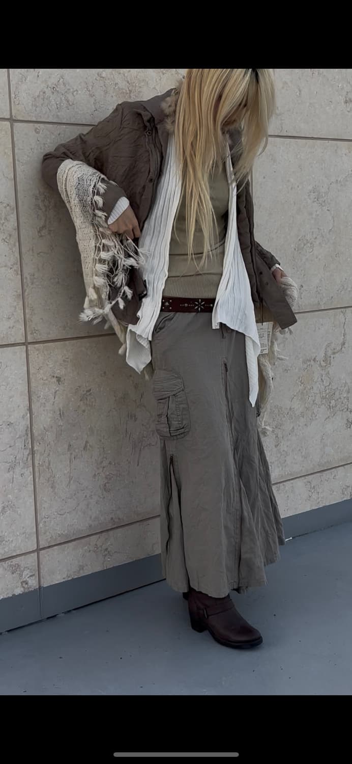 “Vintage” 00s White Draped Cardigan 상품이미지7