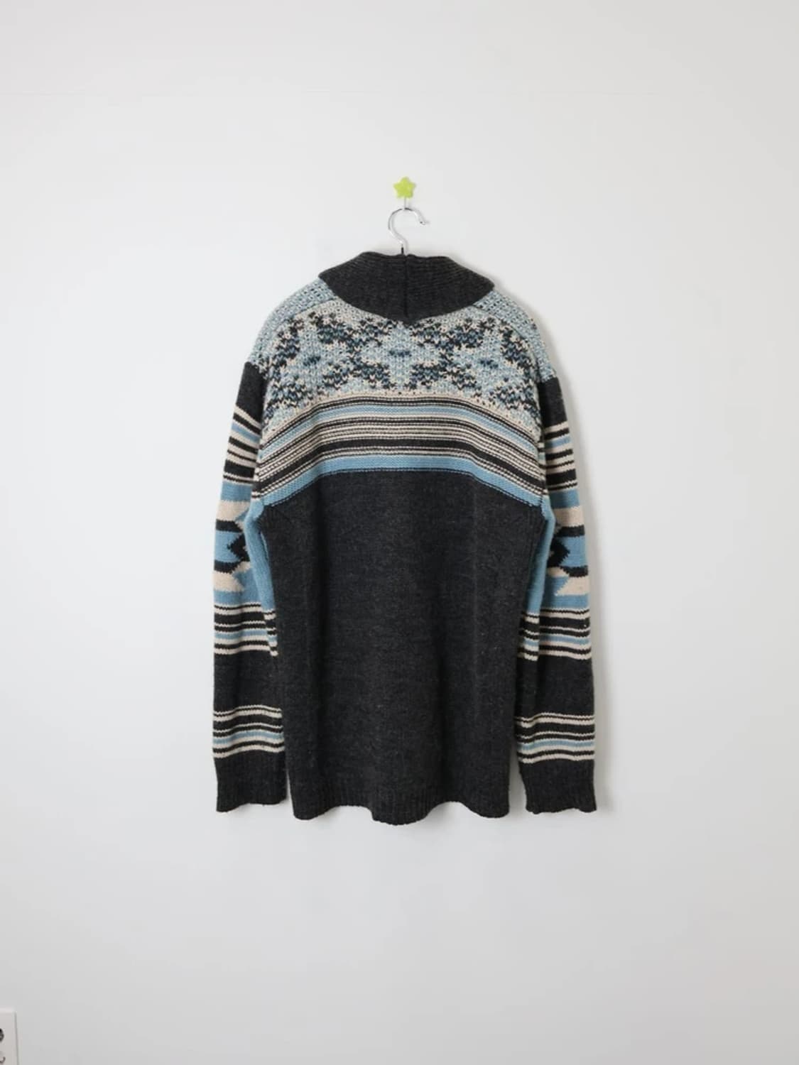 Local Motion Pattern Knit Cardigan 상품이미지5