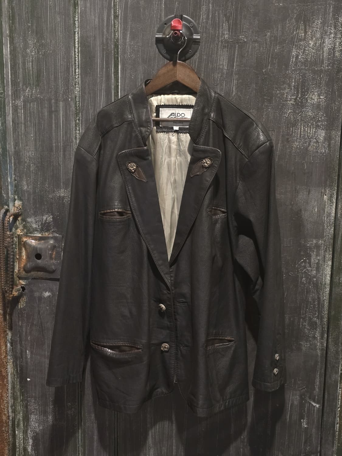 80s Leather Jacket/made in Italy 상품이미지1