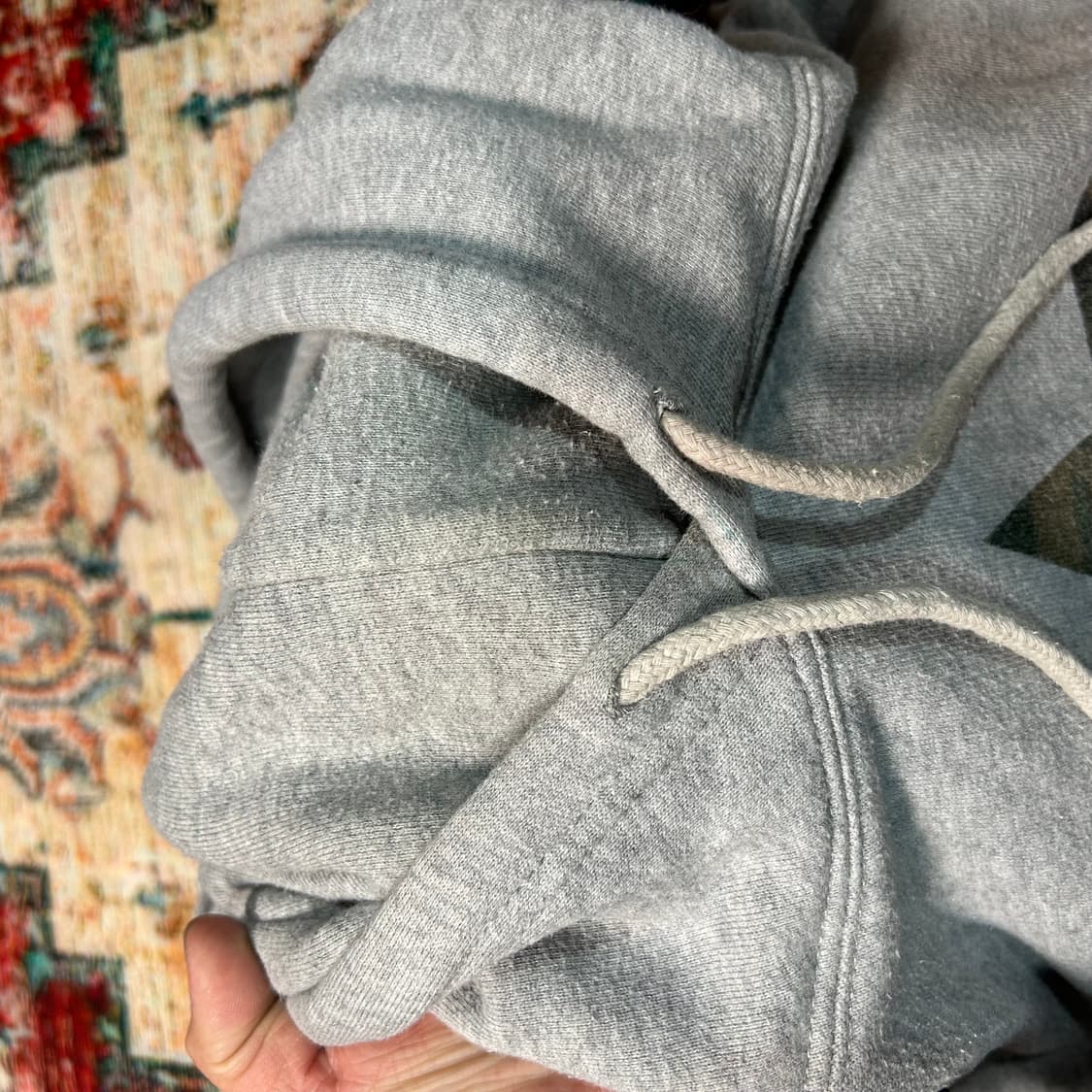 [L] 알파 인더스트리 카모 로고 후드티 상품이미지5