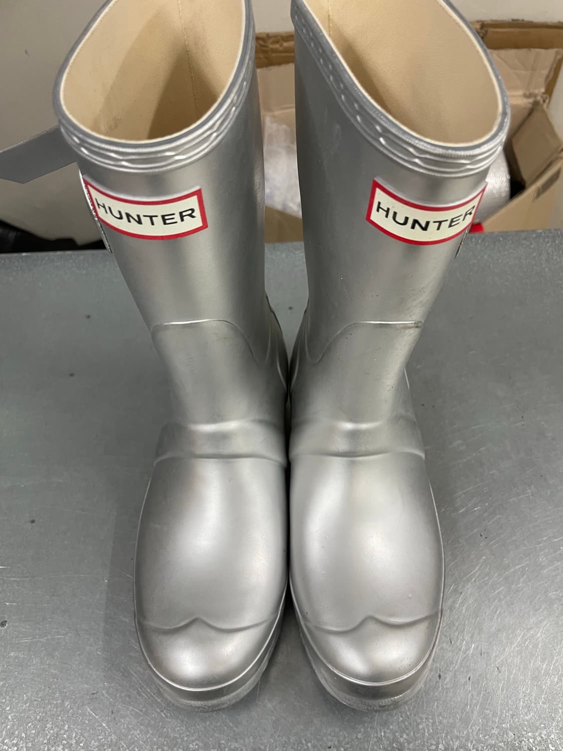 헌터 오리지널 숏 레인부츠 실버 230 (gr-4322) 상품이미지5