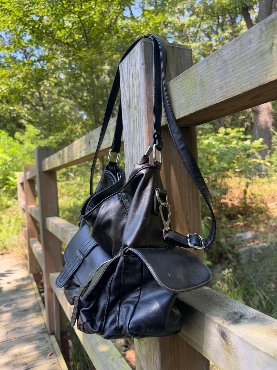 “Unknown” Y2K Multi Pocket Black Bag 상품이미지5