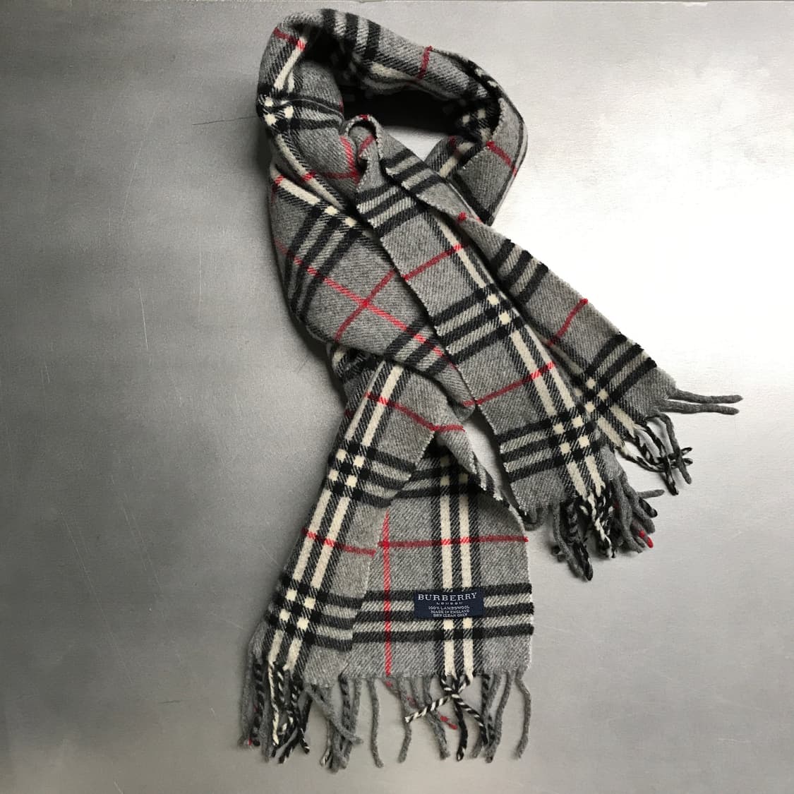 버버리 정품 램스울 머플러 그레이 상품이미지4