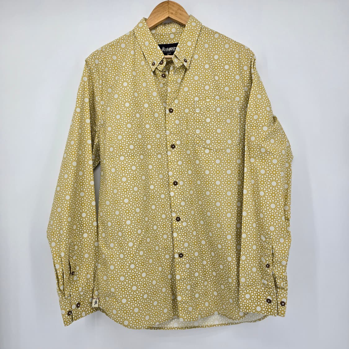 ALTAMONT 패턴 셔츠 / 옐로우 그래픽 셔츠 상품이미지1