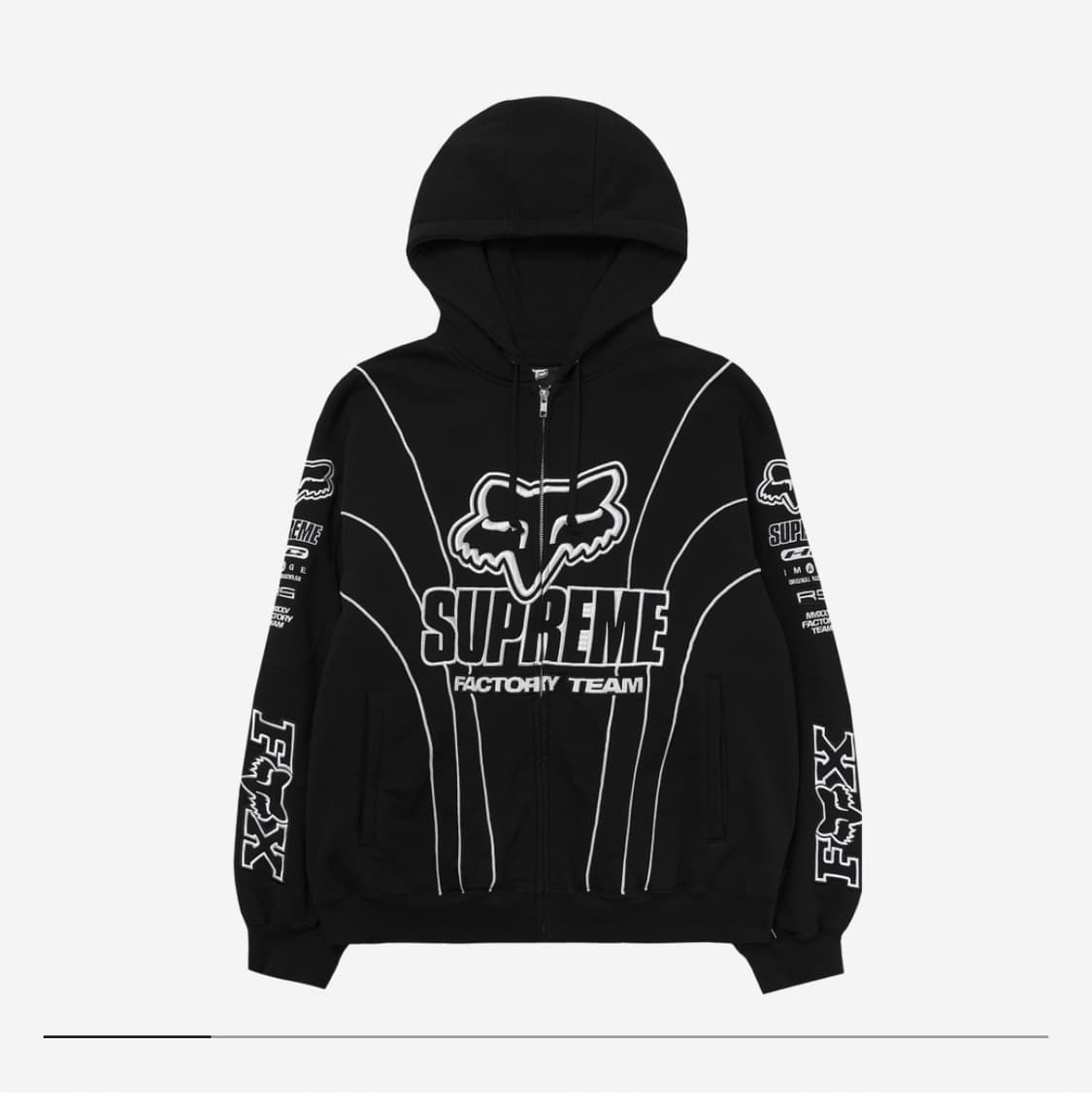 슈프림 폭스레이싱 후드집업 상품이미지1