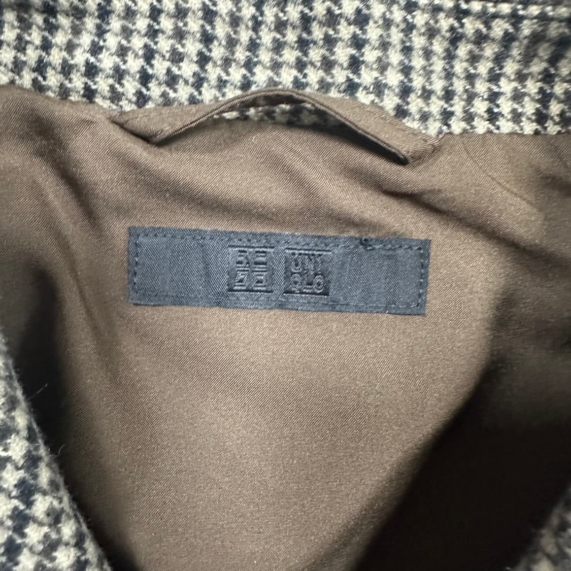 ✨ (만원 빈티지) 유니클로 하운드투스 헤링본 블루종 자켓  상품이미지3