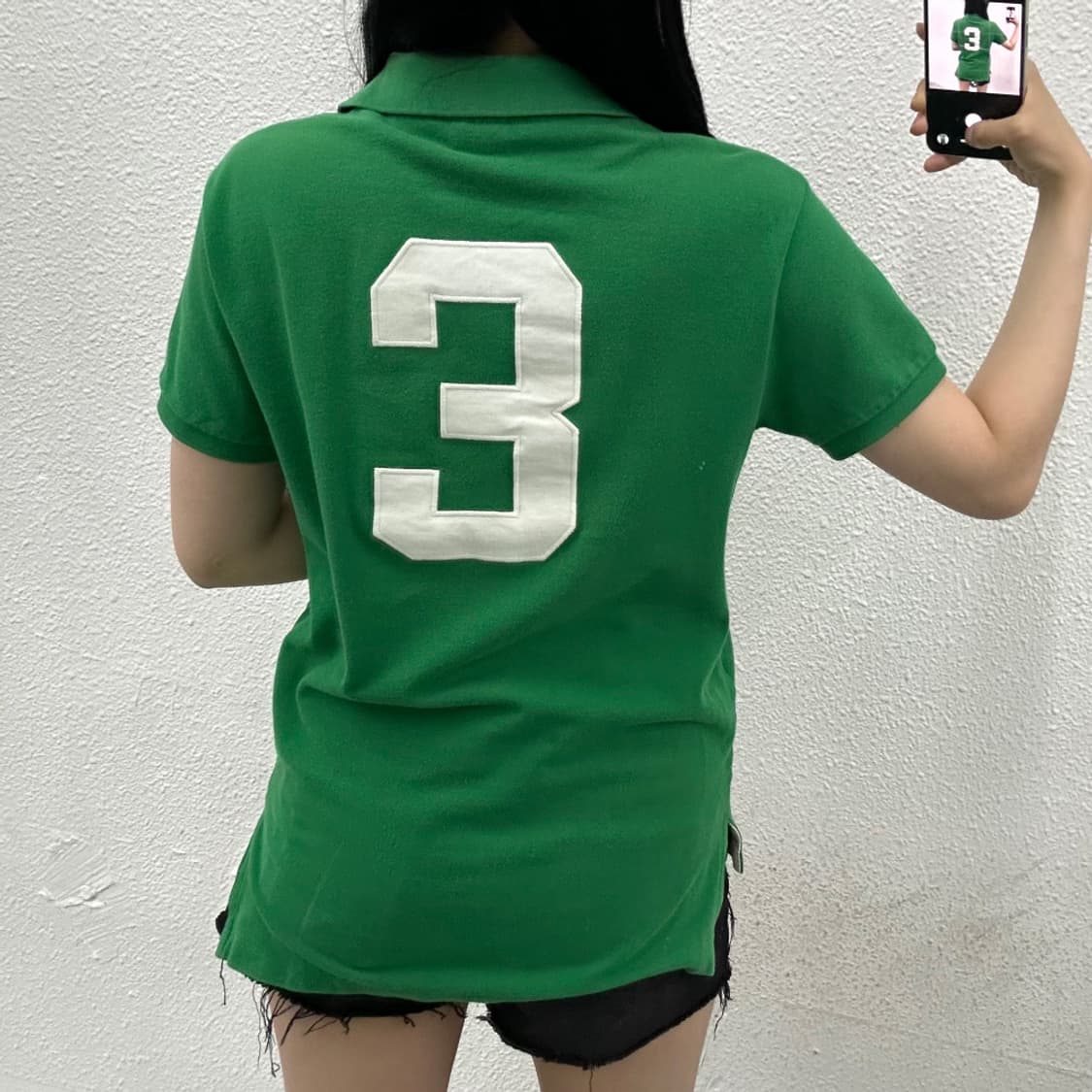 폴로 랄프로렌 화이트빅포니 pk반팔 M 상품이미지2