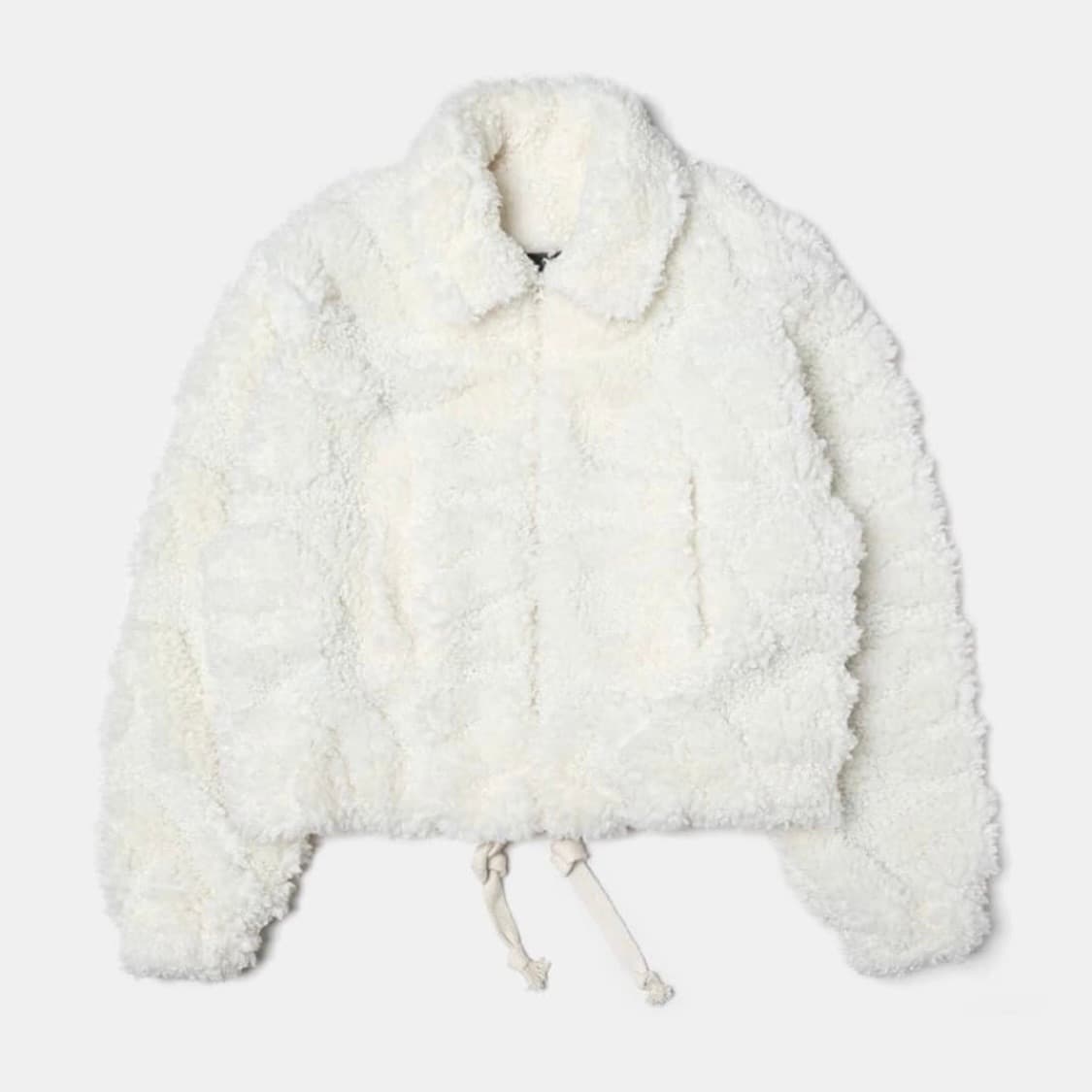 seo 에스이오 시어링 퍼 자켓 화이트 상품이미지3