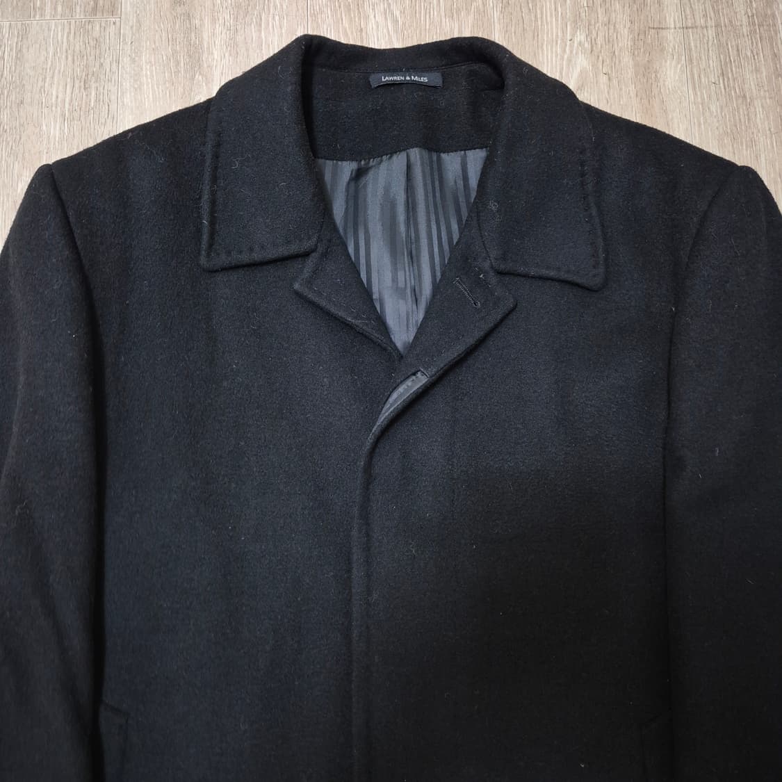 LAWREN & MILES 블랙 울 코트 L(100) 상품이미지2