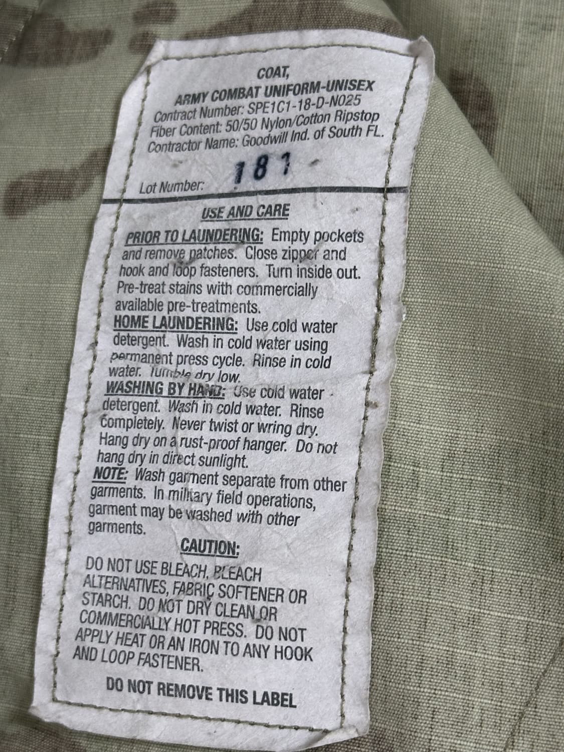 미군 OCP 멀티캠 전투복 상의 (M/R) (L) 상품이미지8