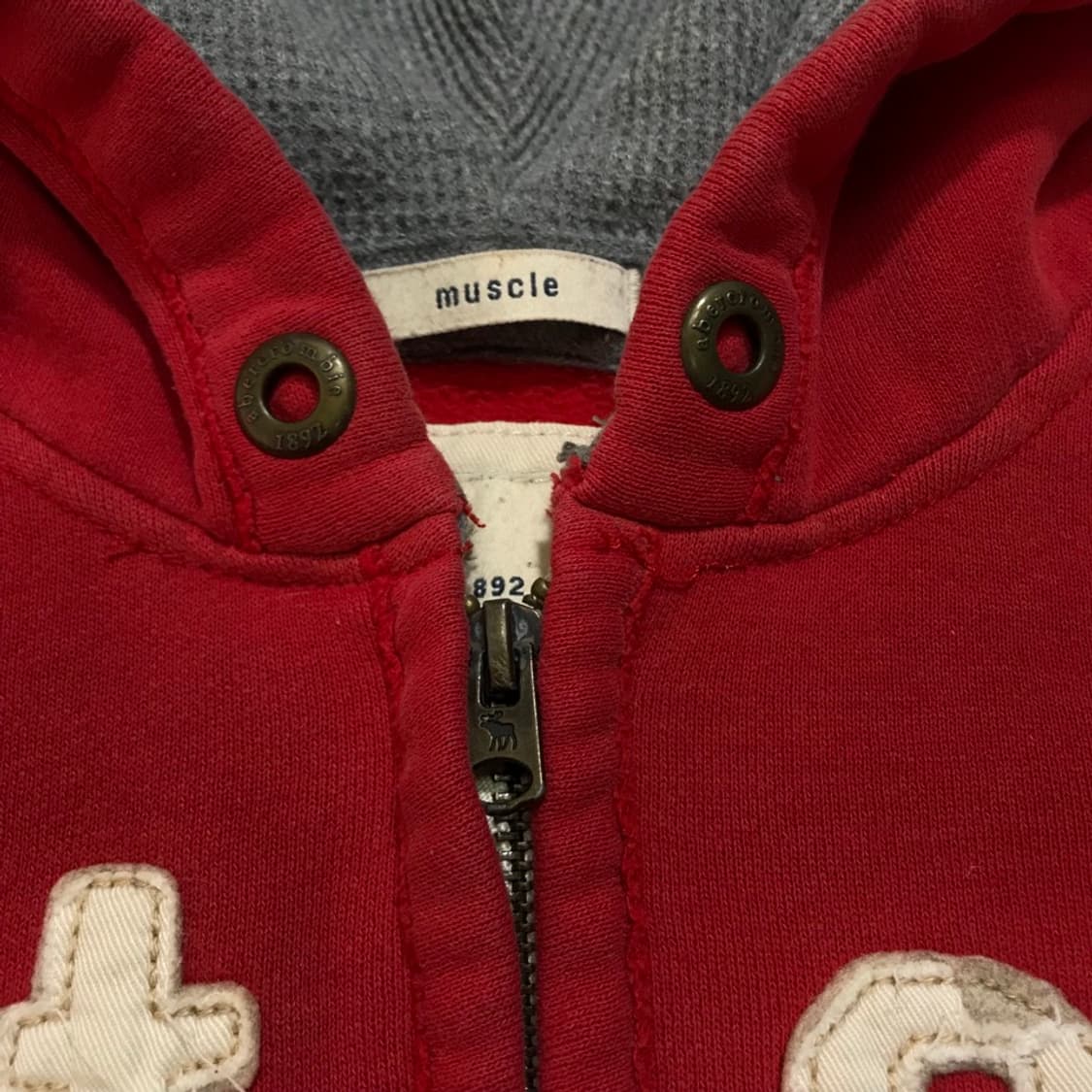 [[키즈 XL,여성 S] 아베크롬비(AF) 빈티지 NY 후드 집업#374 상품이미지5