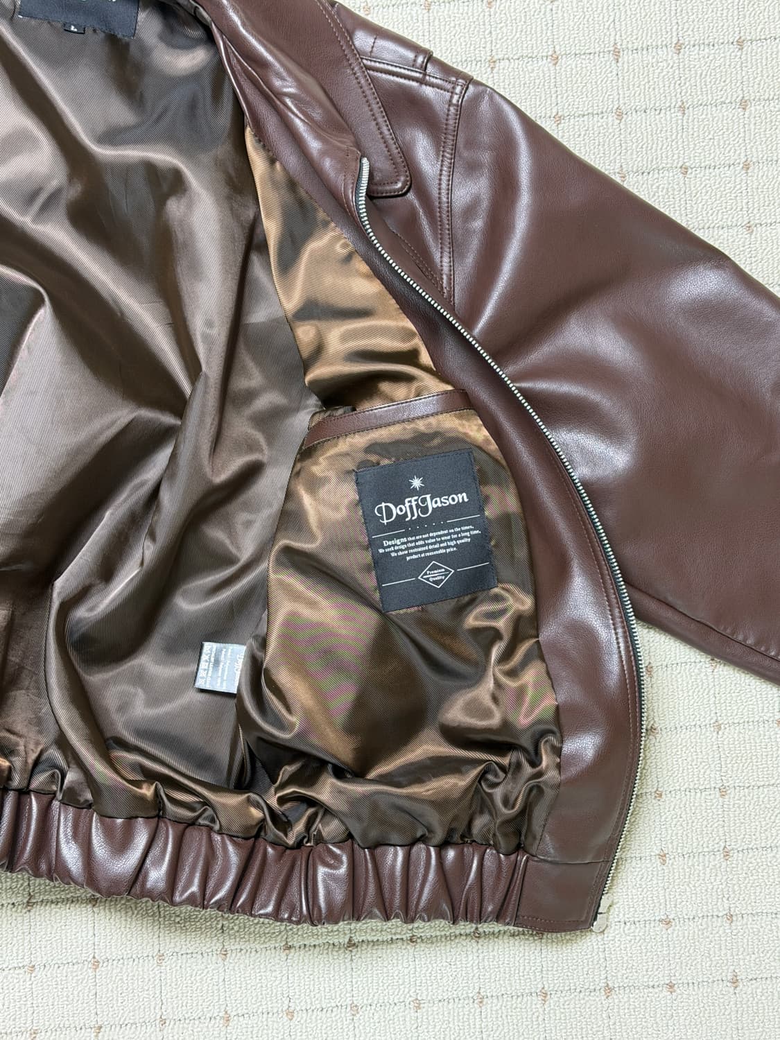 도프제이슨 비건레더 자켓 L  상품이미지3