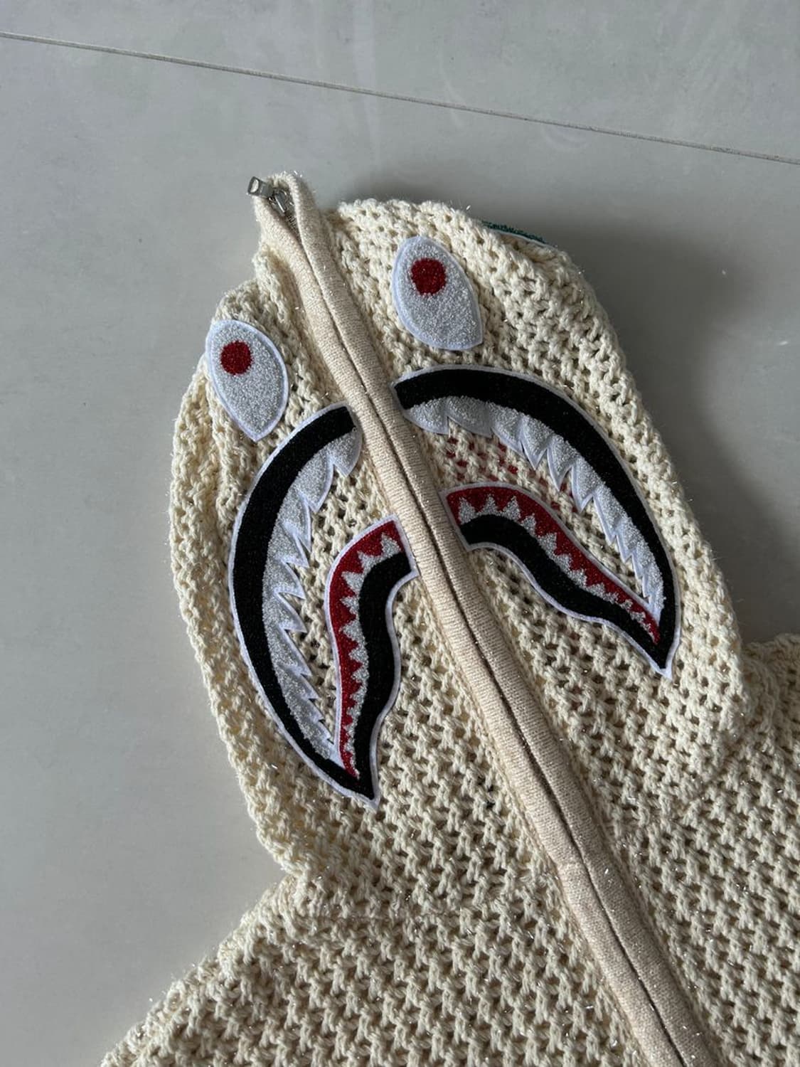 SHARK CROCHER HOODIE 샤크 크로처 후드티 상품이미지5