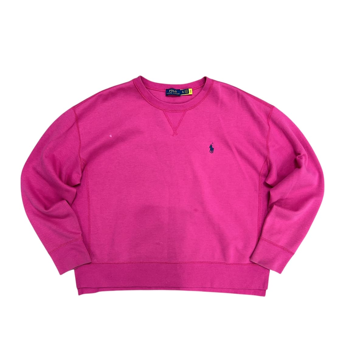 폴로 우먼스 트임 핑크 맨투맨(XL) 상품이미지1