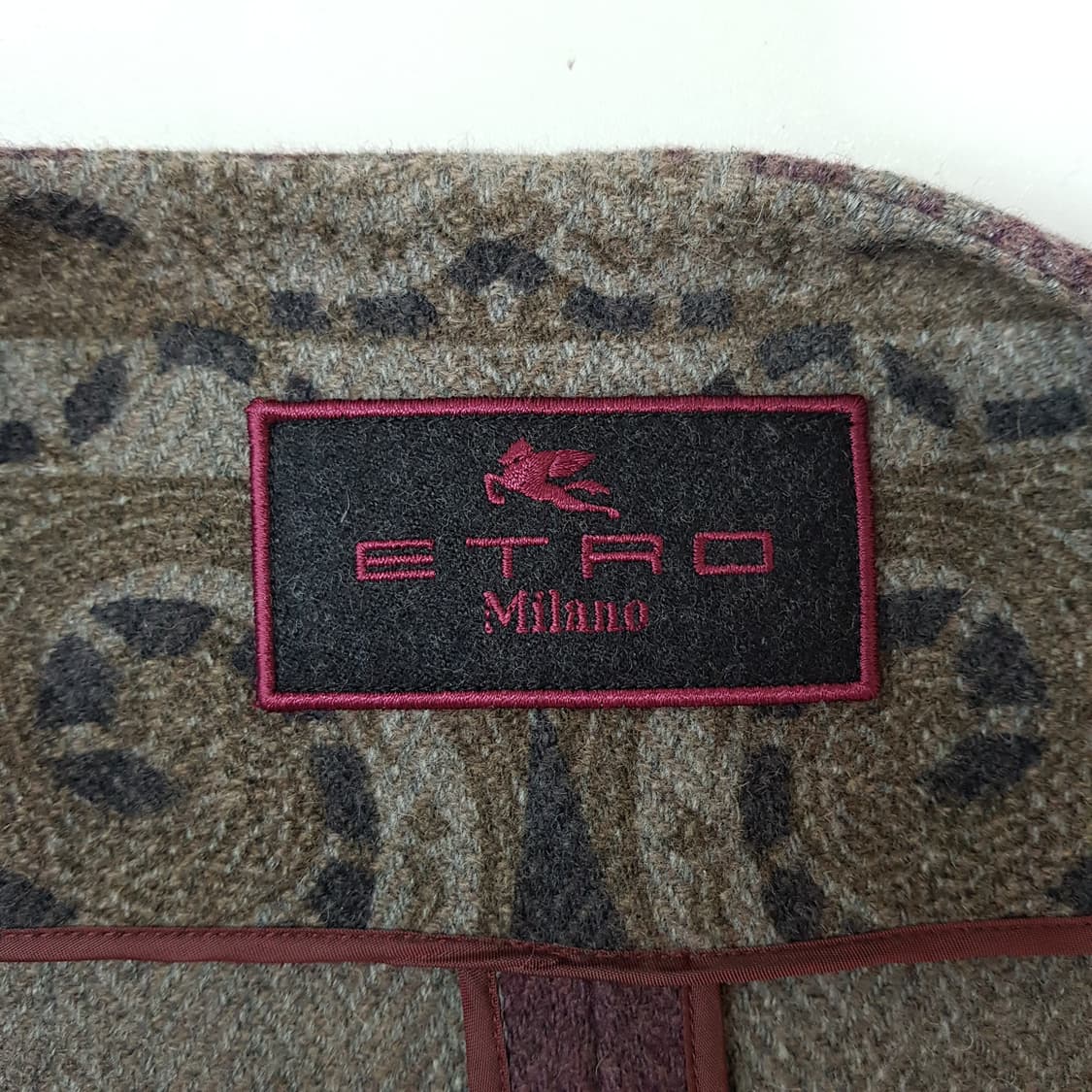 에트로 ETRO 페이즐리 자카드 간절기 코트 48사이즈 상품이미지6