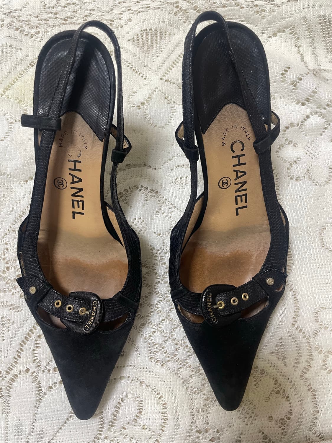 샤넬 빈티지 스틸레토 힐 230 상품이미지1