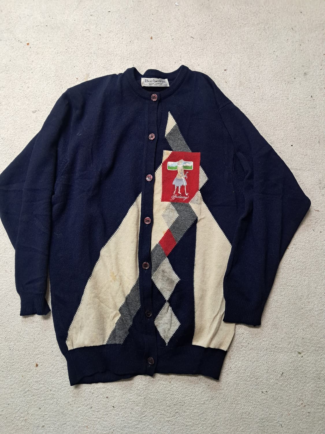 버버리90s울가디건 상품이미지1