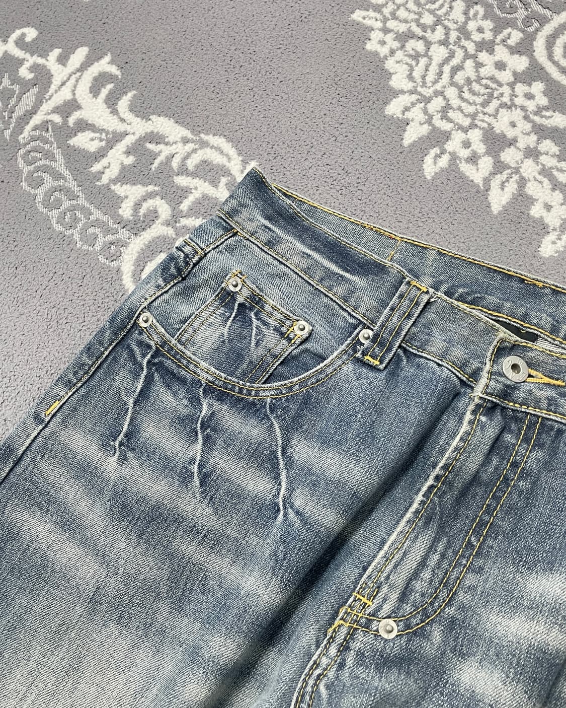 Eng  Jeans 일렉트로닉 워싱 데님 팬츠 상품이미지5