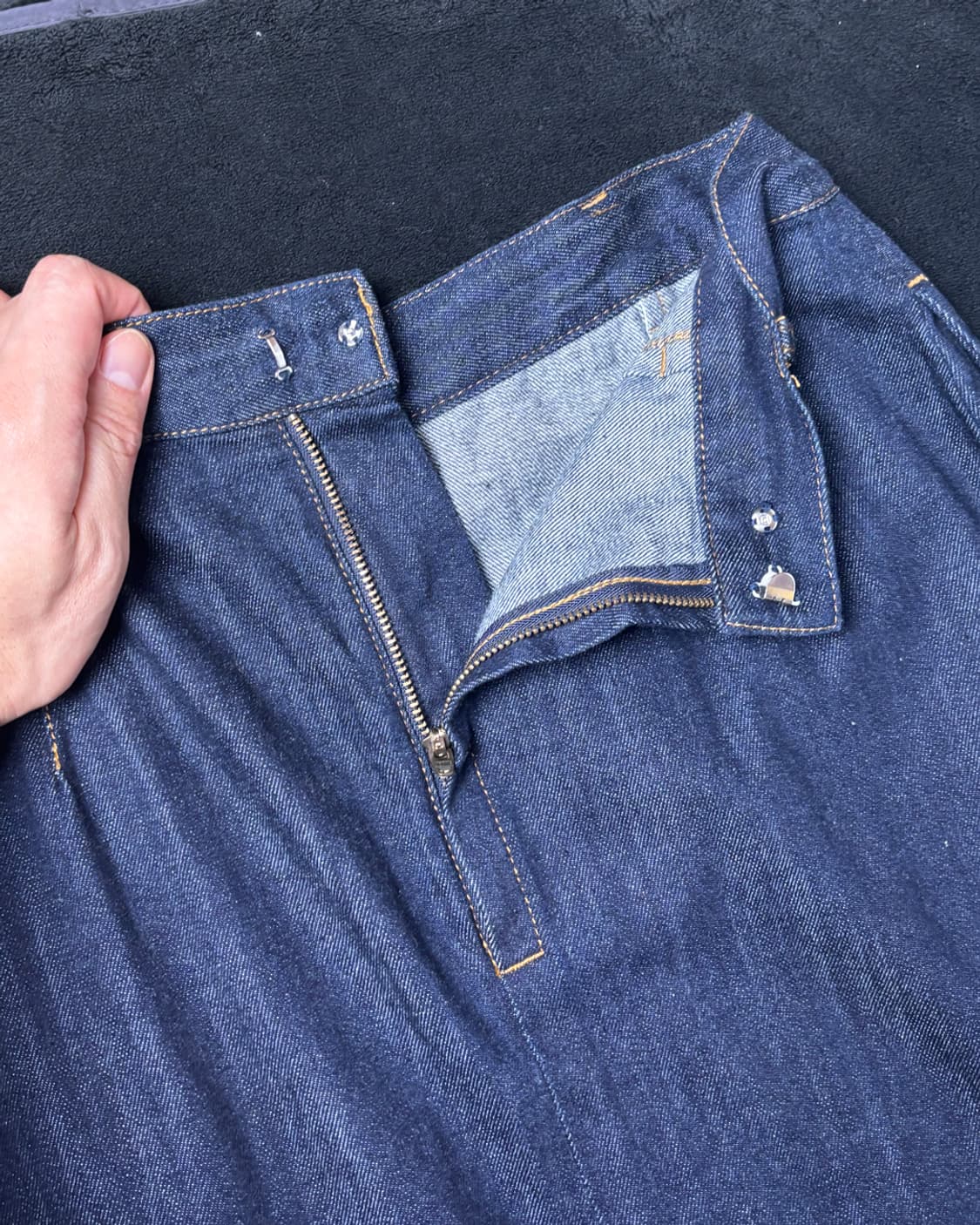 일본빈티지 Petit on Fleur 데님 스커트 상품이미지5