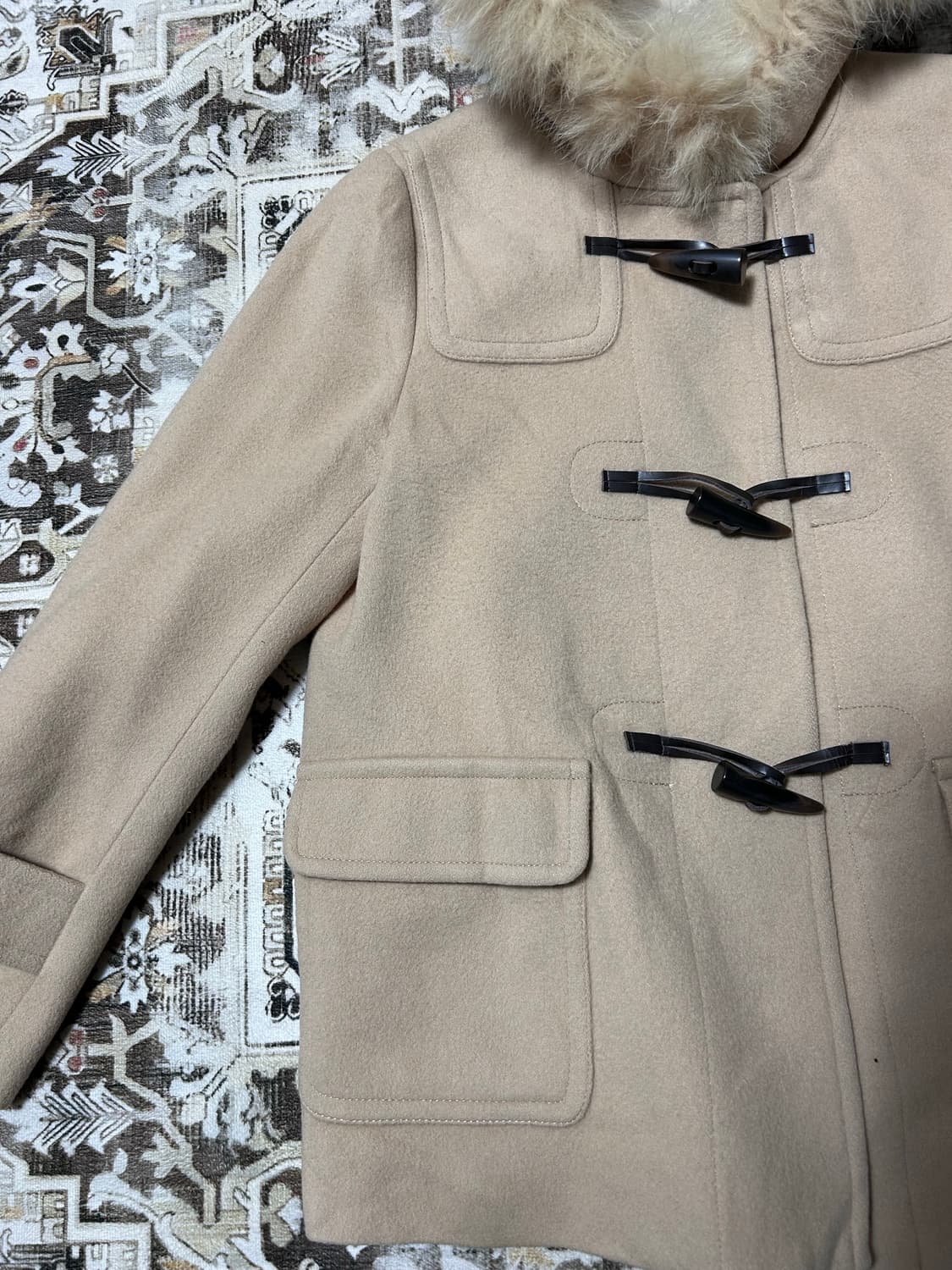 Bon mercerie gal fur duffle short coat 상품이미지3